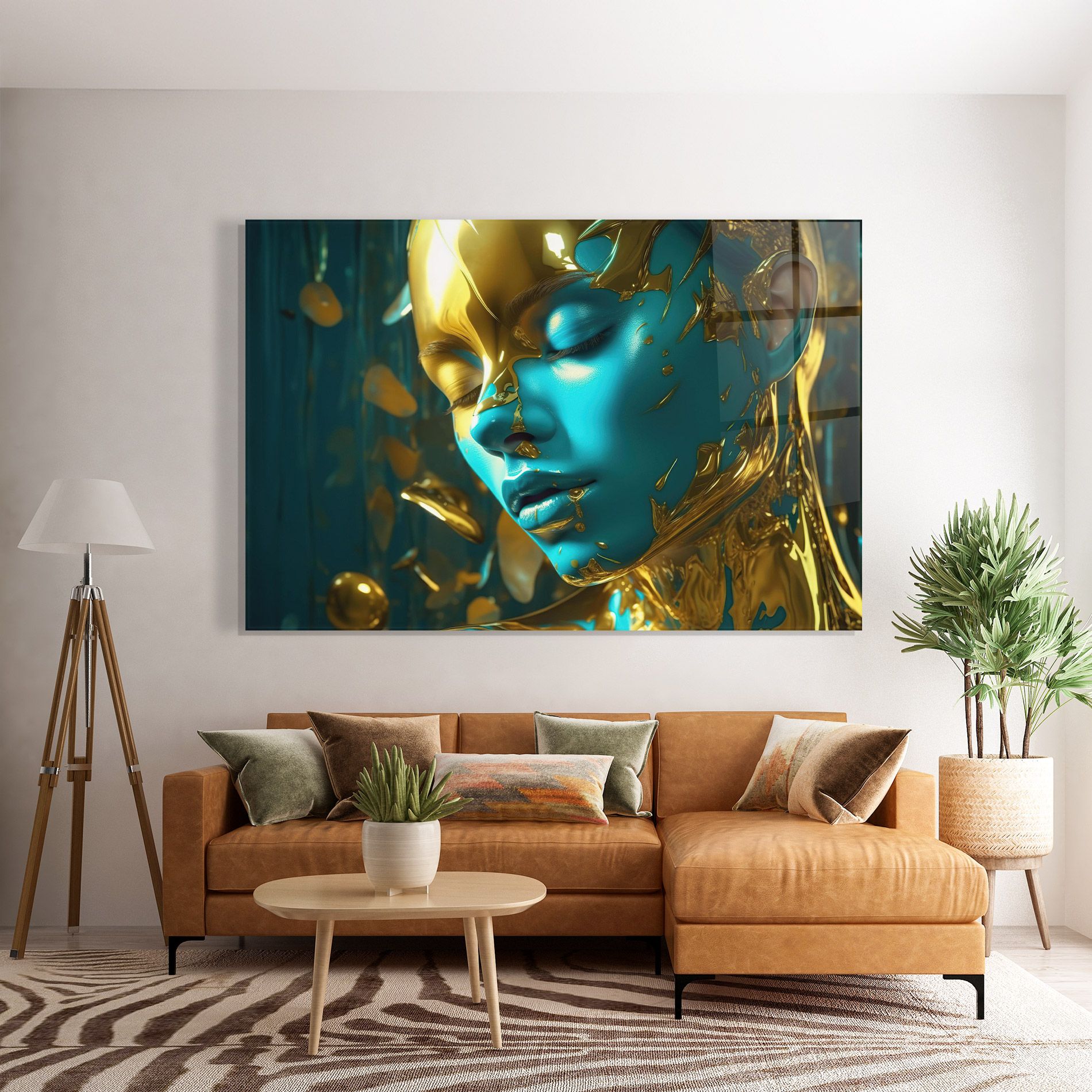 Golden Blue Makeup mockup 7