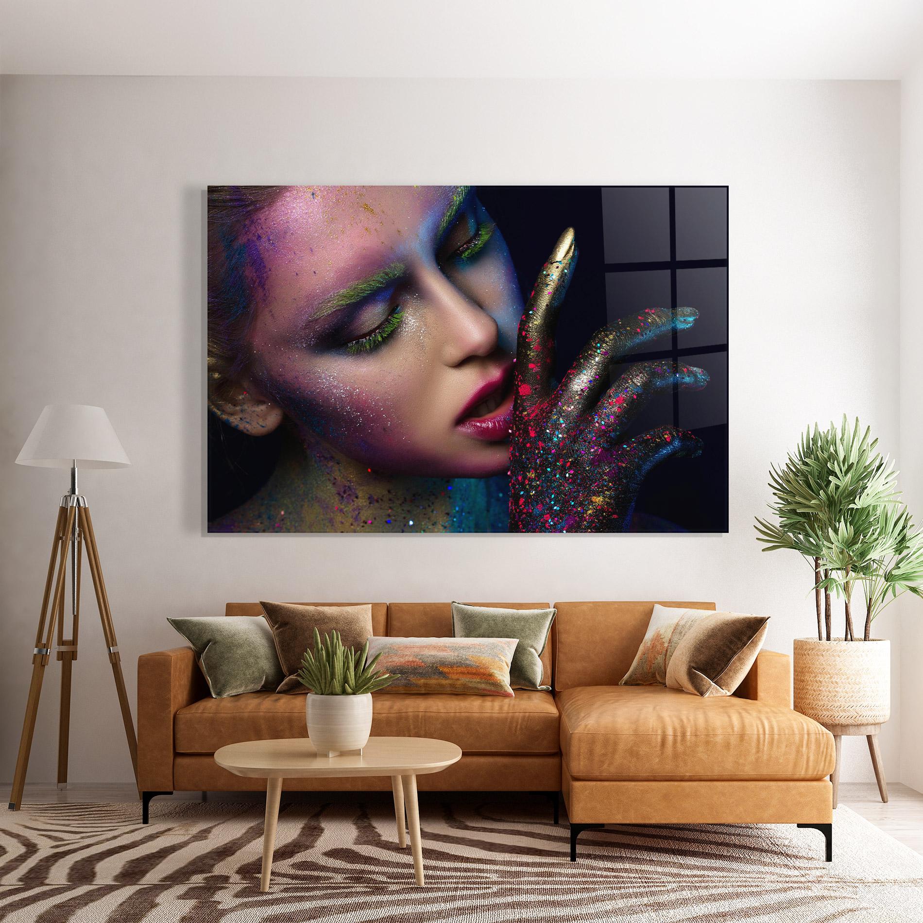 Üvegkép Green Eyelashes mockup 7