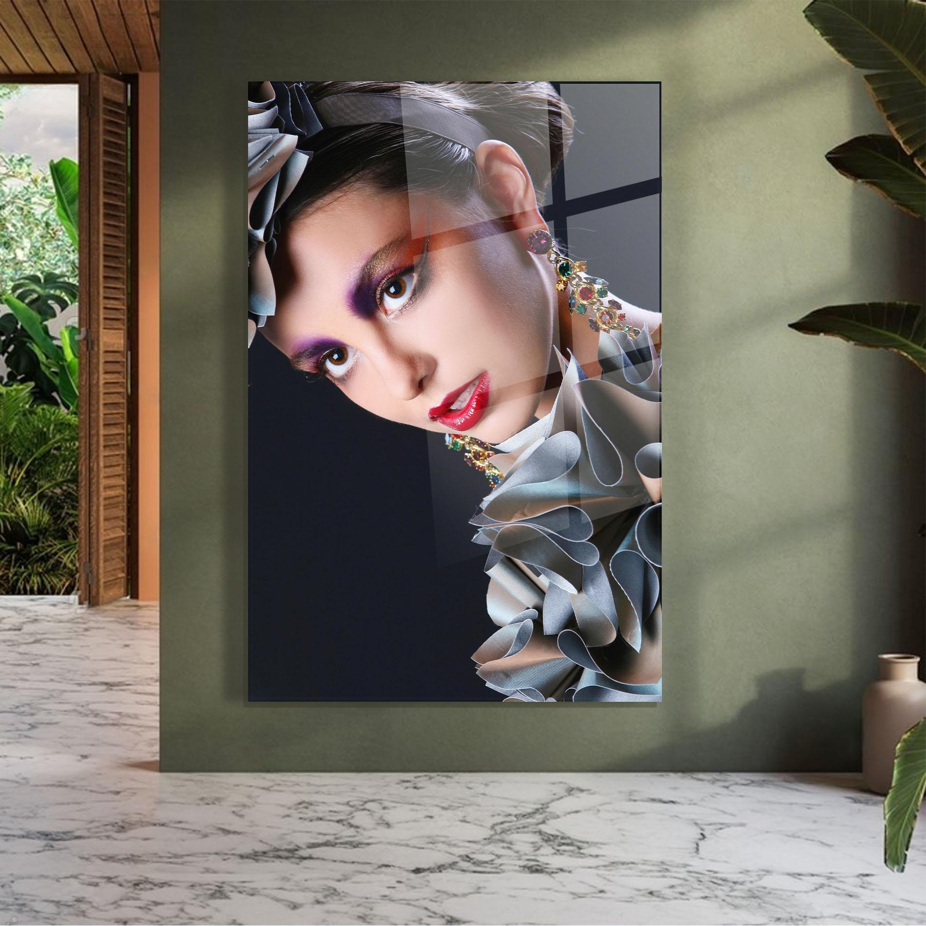 Üvegkép Big Eyes Makeup mockup 7