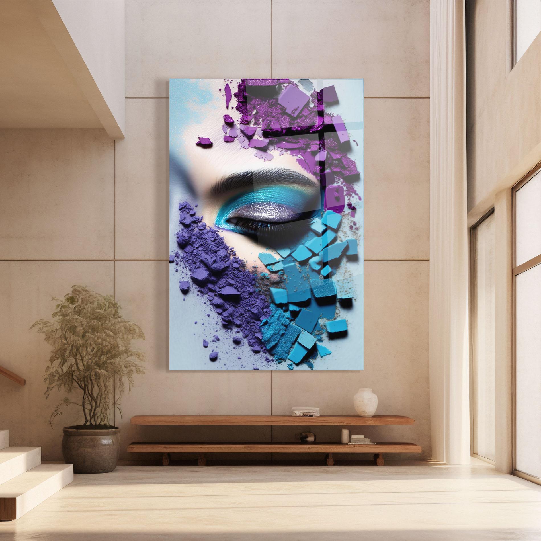 Üvegkép Crushed Neon Palette mockup 8
