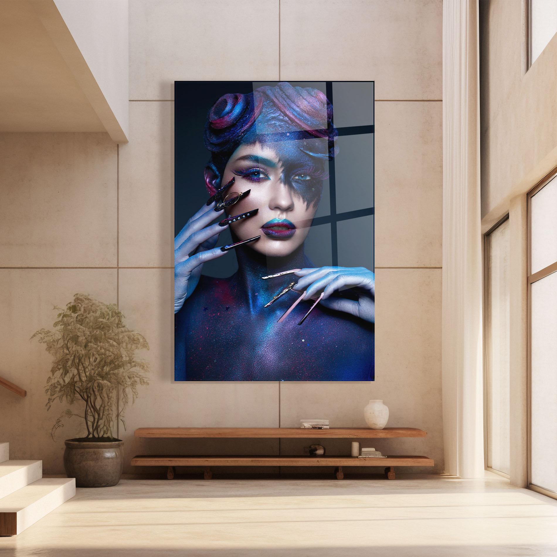 Üvegkép Galaxy Hair Girl mockup 8