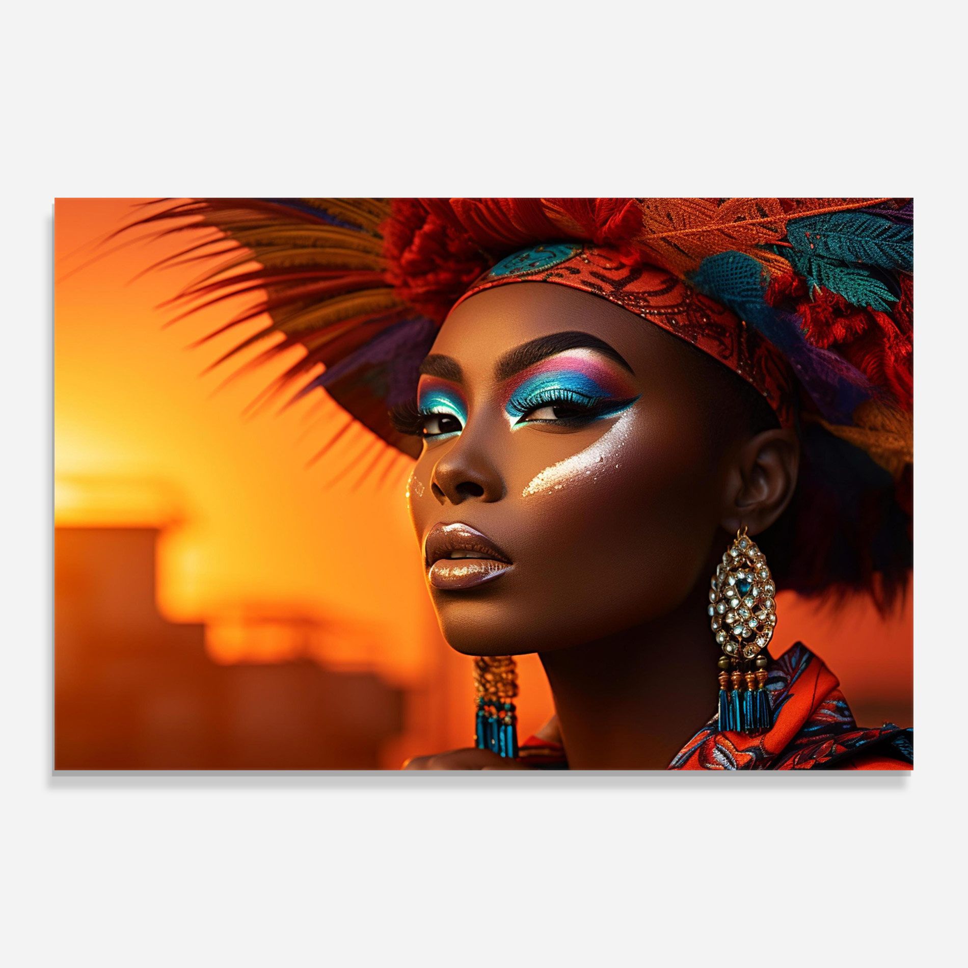 Elaborate Makeup Woman mockup 0