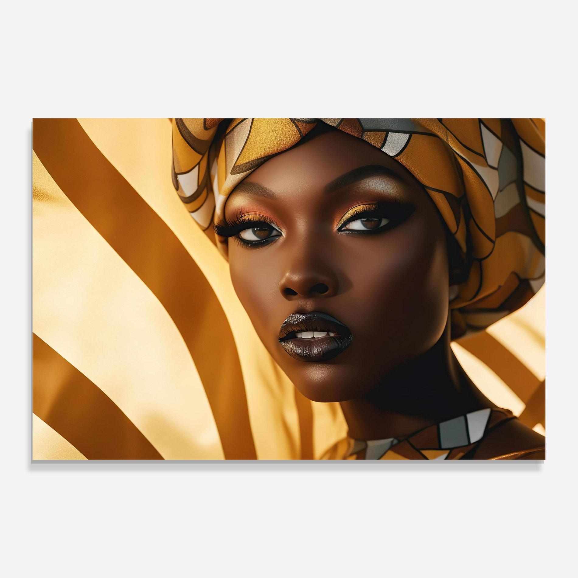 Üvegkép Fashion African Woman mockup 0