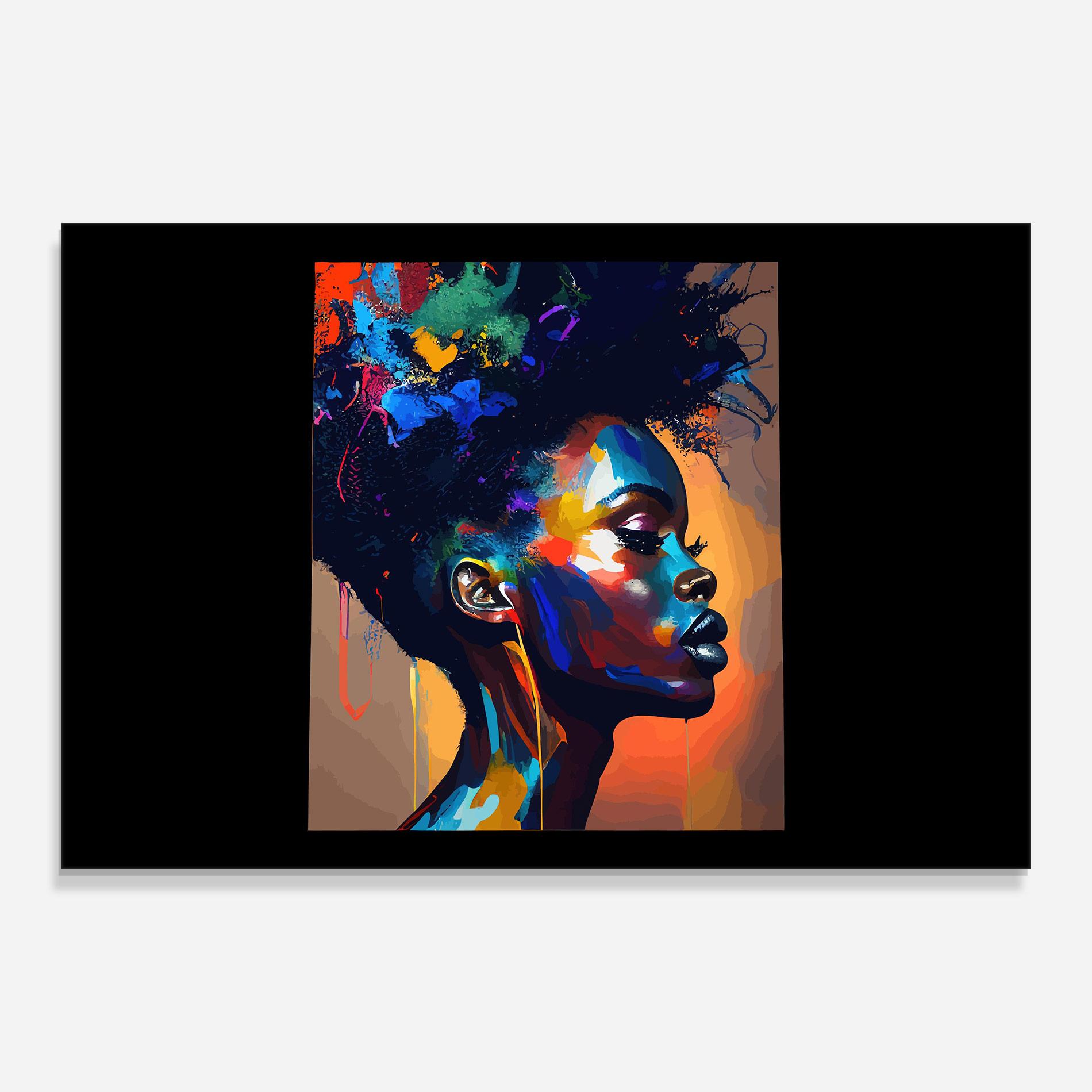 Üvegkép Woman Art Splash mockup 0