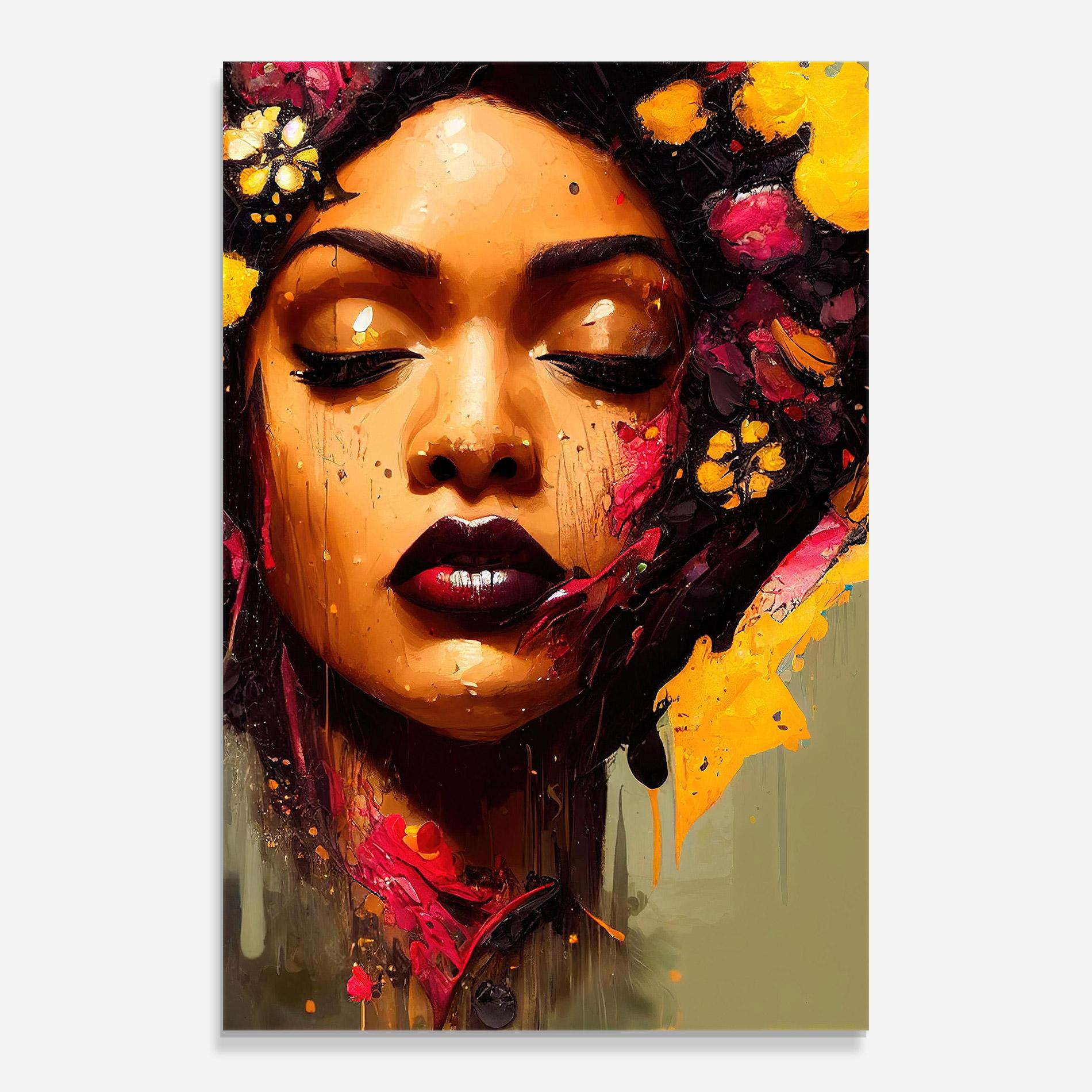 Üvegkép Ebony Woman mockup 0