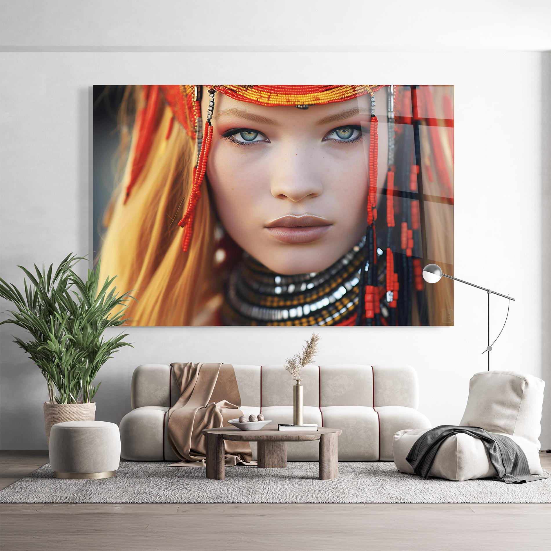 Üvegkép Closeup Portrait Pretty Eyes mockup 9