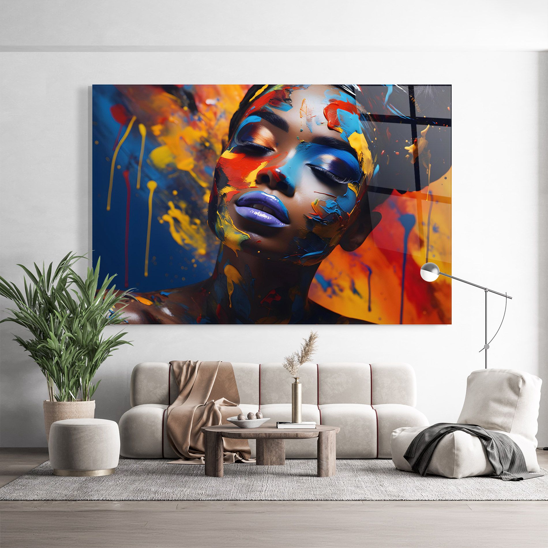Color Splash African Woman mockup 9