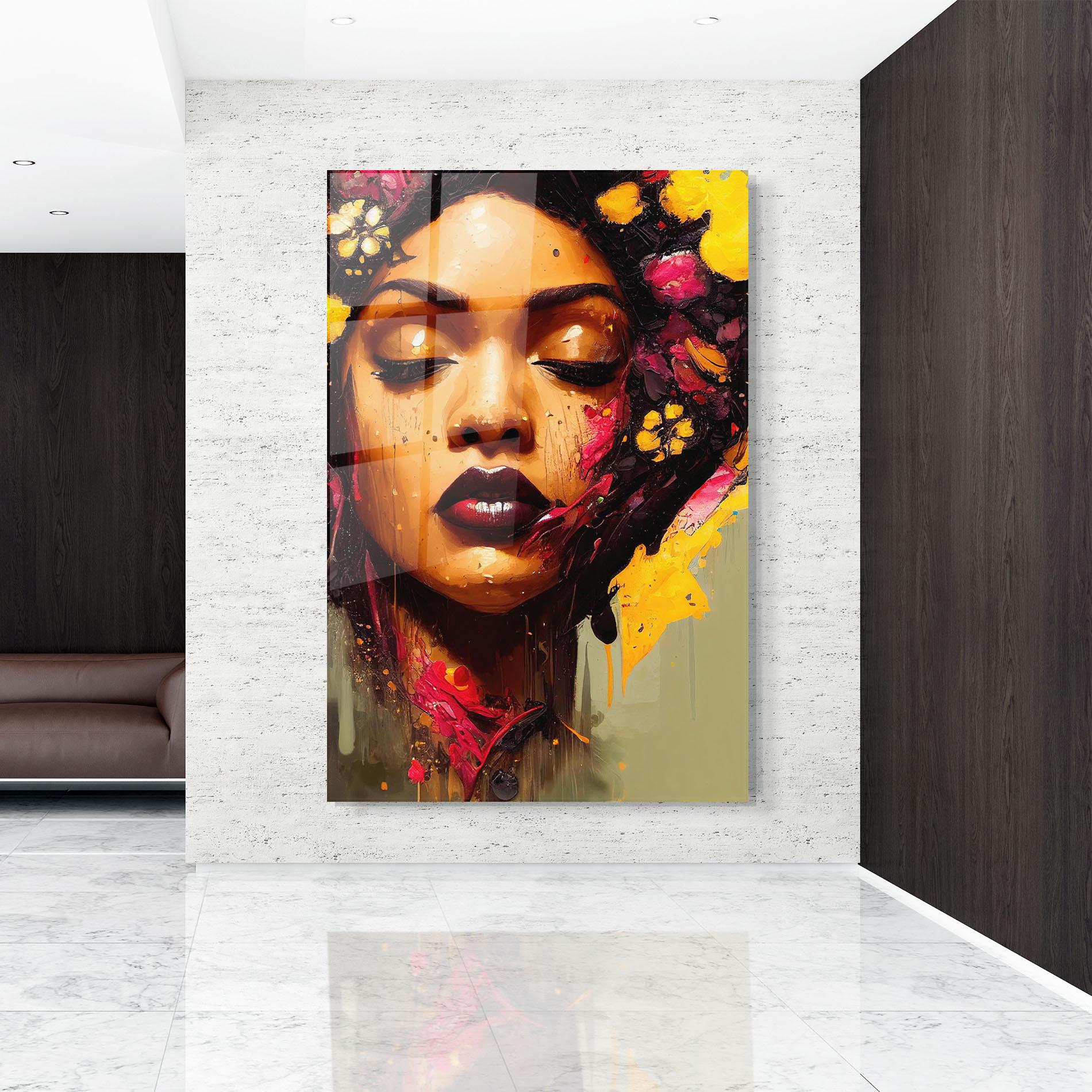 Üvegkép Ebony Woman mockup 9