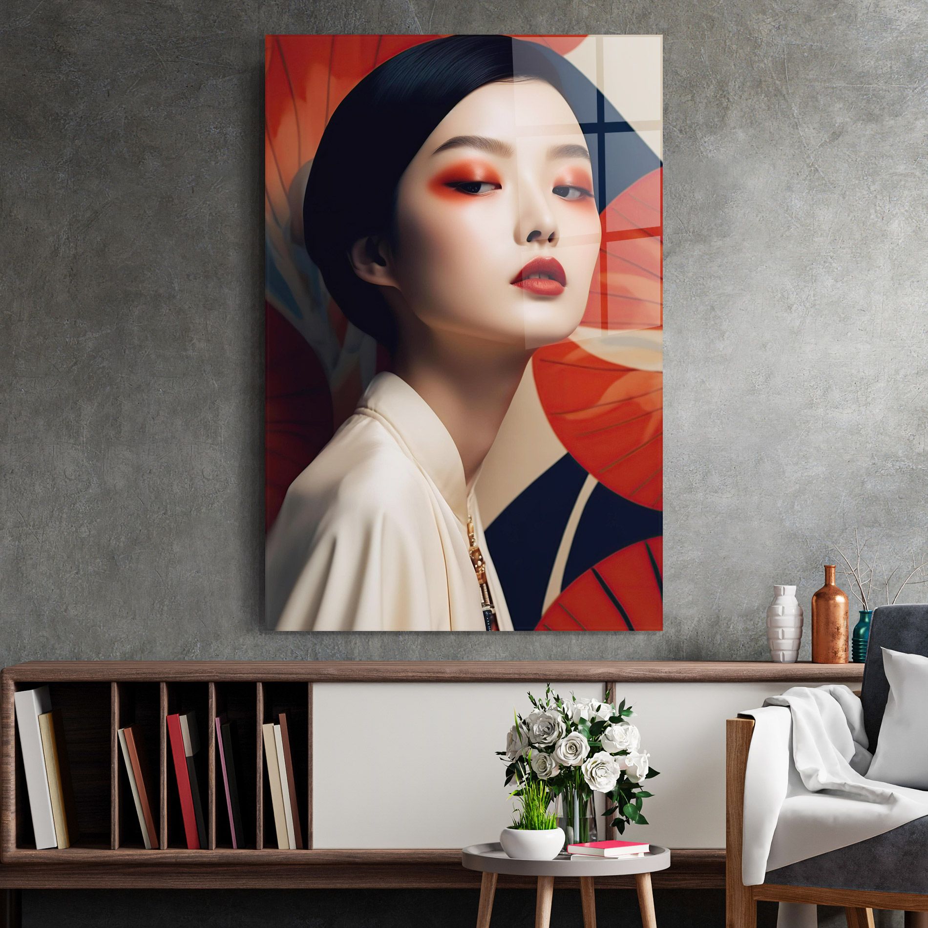 Asiatic Red Lips mockup 2