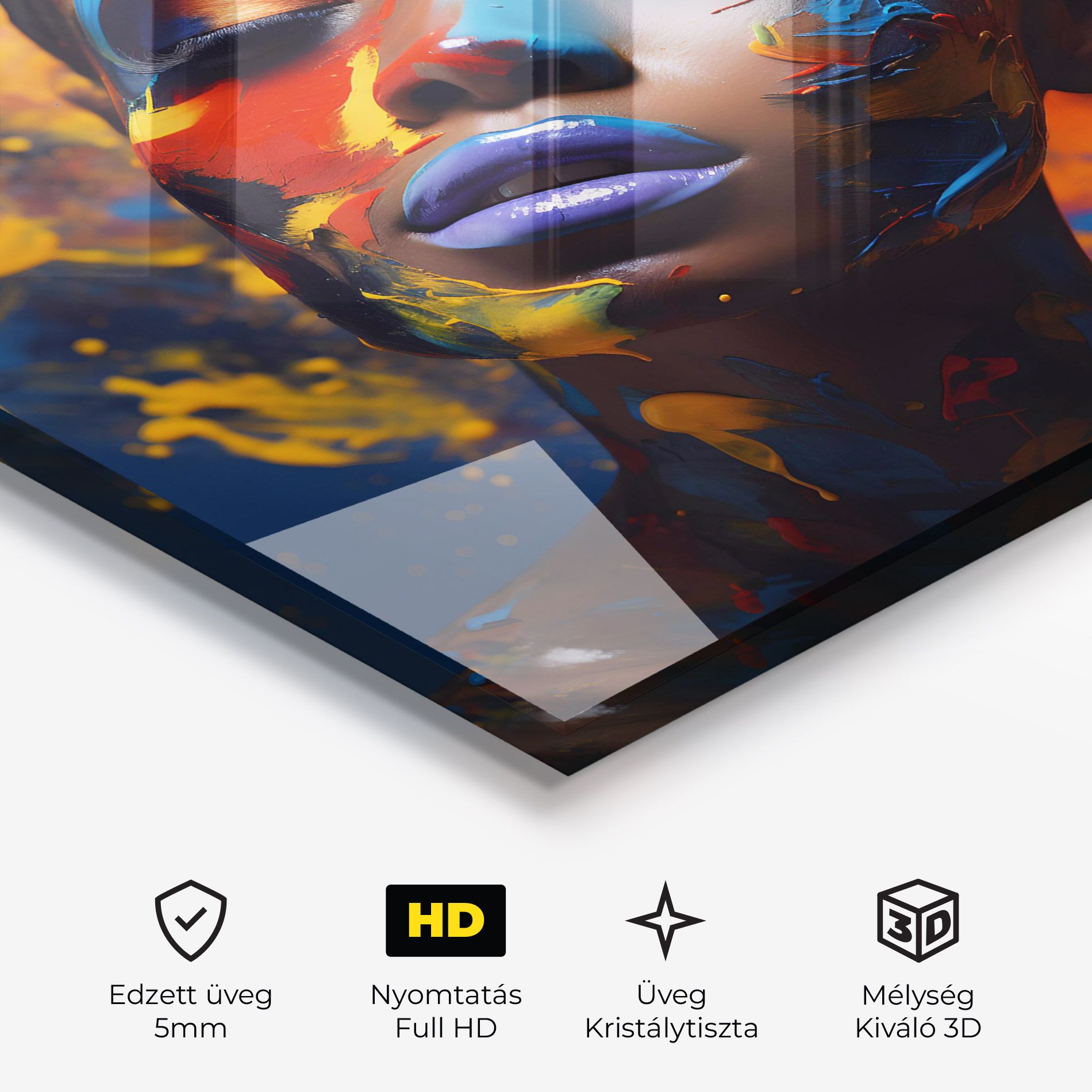 Color Splash African Woman mockup 3