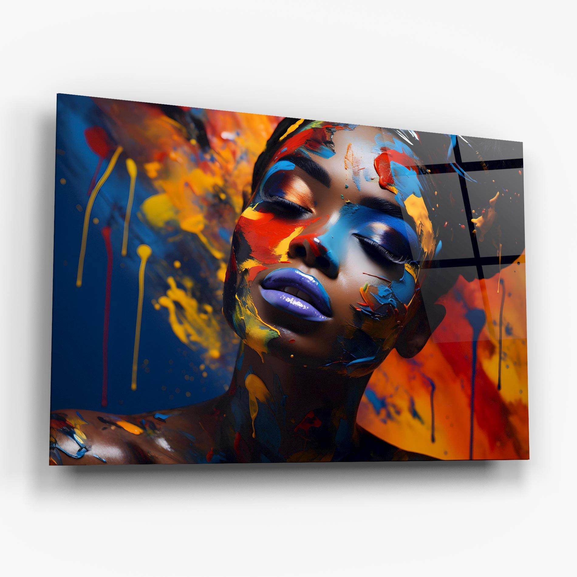 Color Splash African Woman mockup 6
