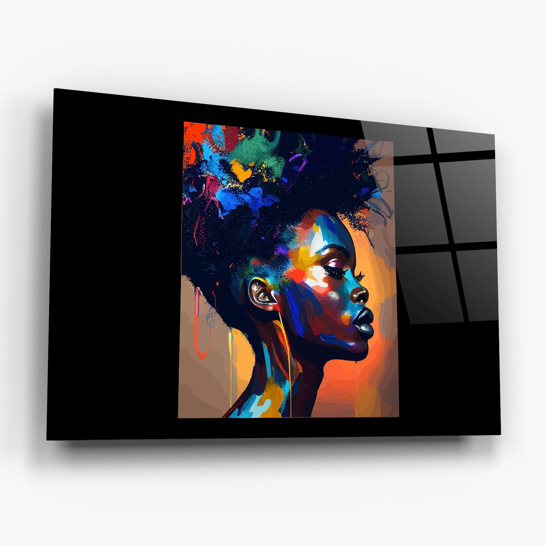 Üvegkép Woman Art Splash mockup 6