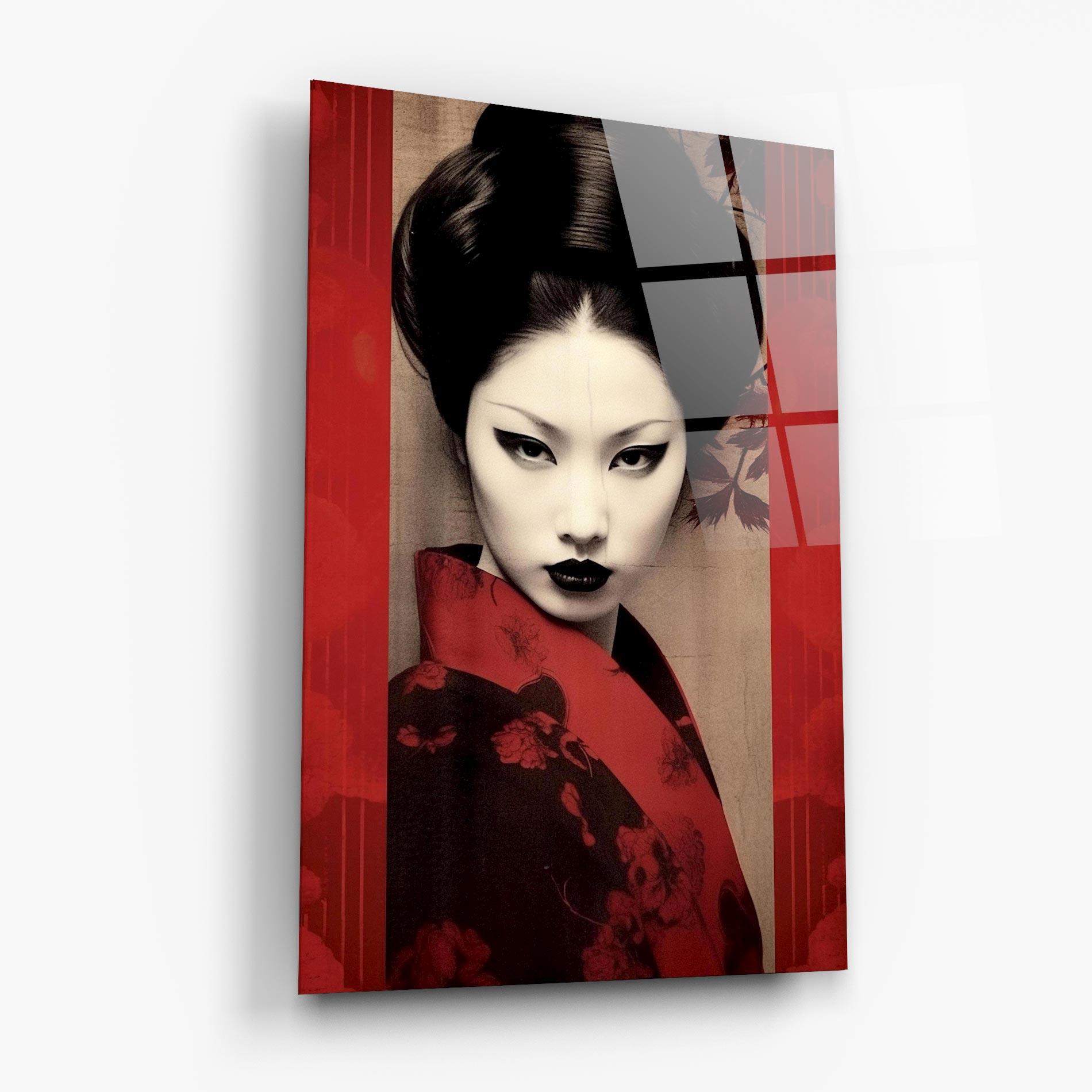 Üvegkép Black Asiatic Makeup mockup 6