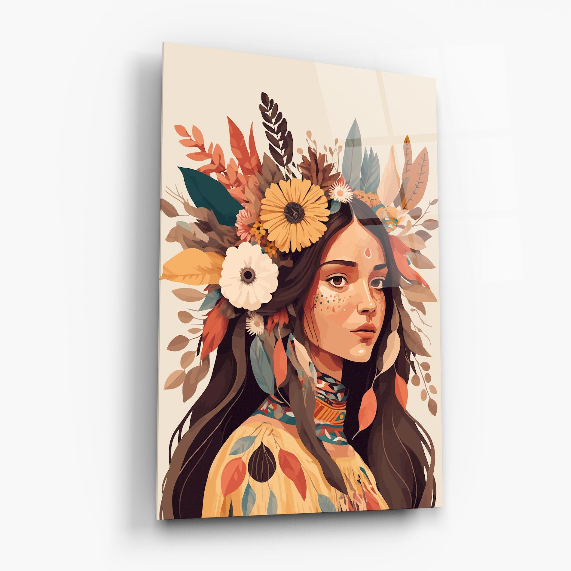 Üvegkép Boho Girl mockup 6