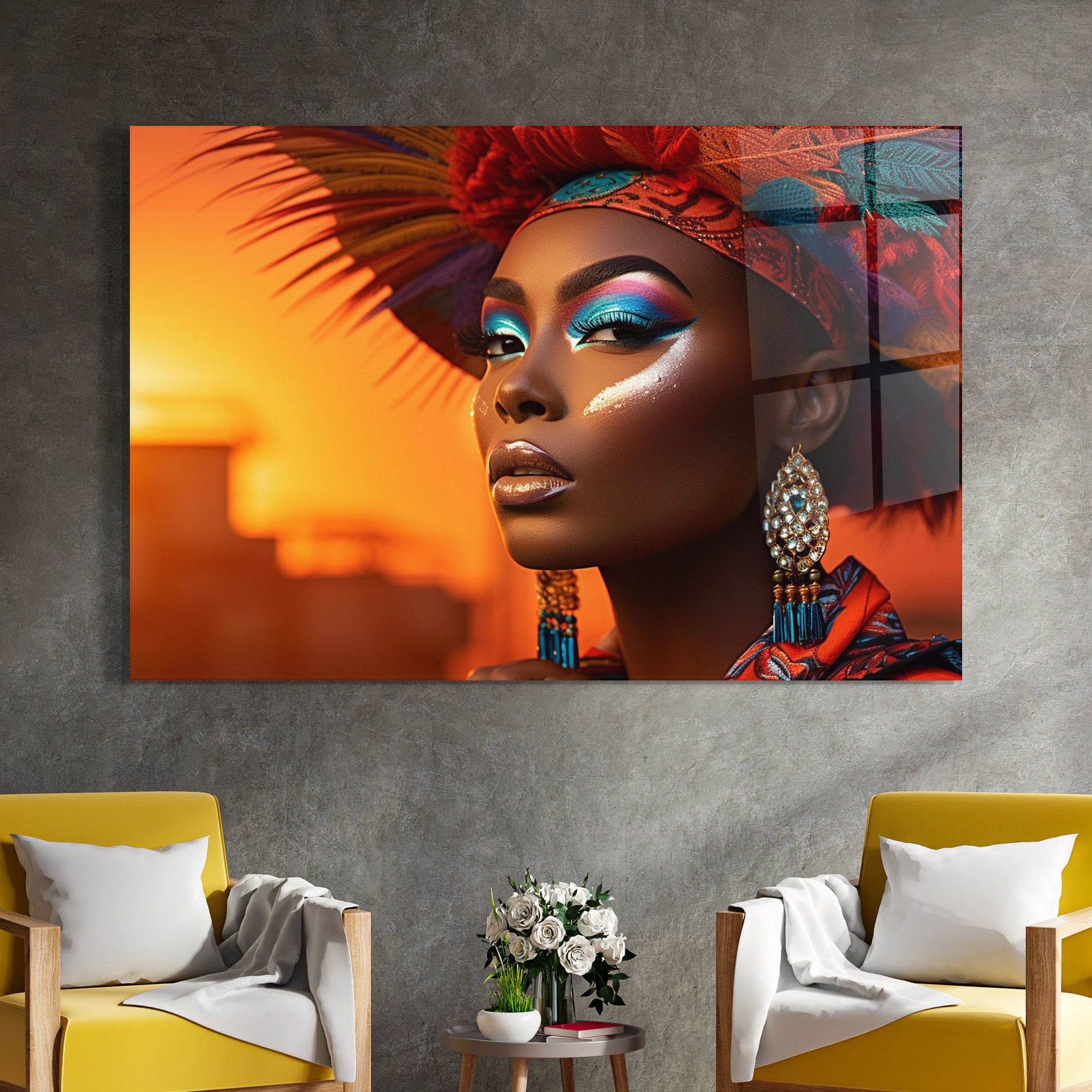 Elaborate Makeup Woman mockup 4