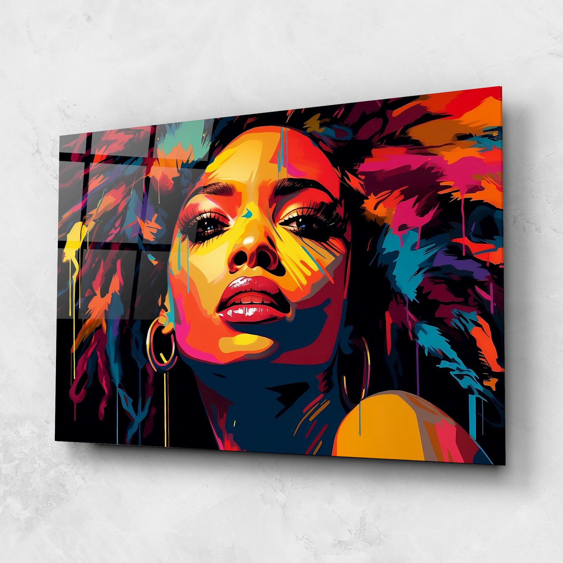 Üvegkép Beautiful African Art mockup 1