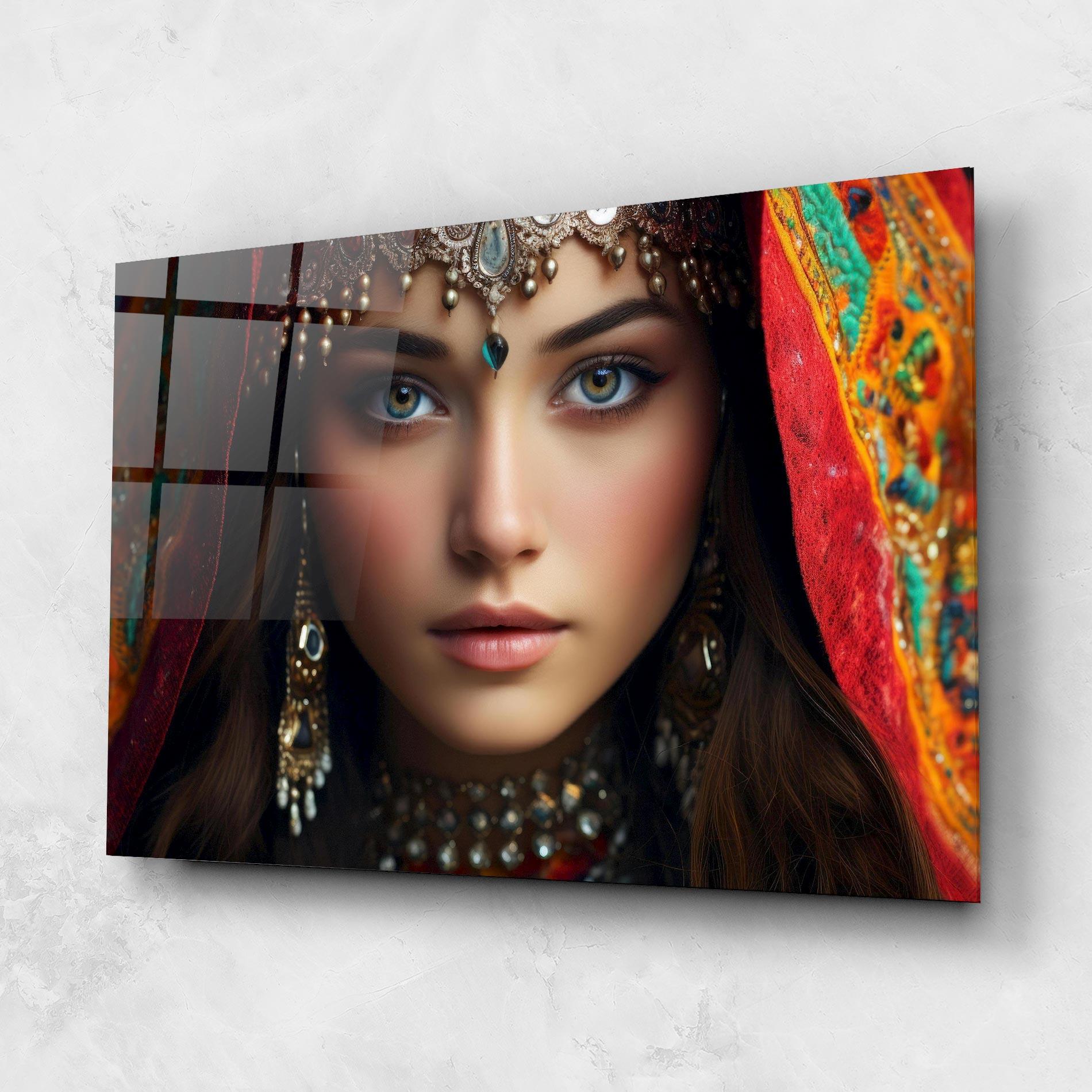 Üvegkép Blue Green Culture Eye mockup 1