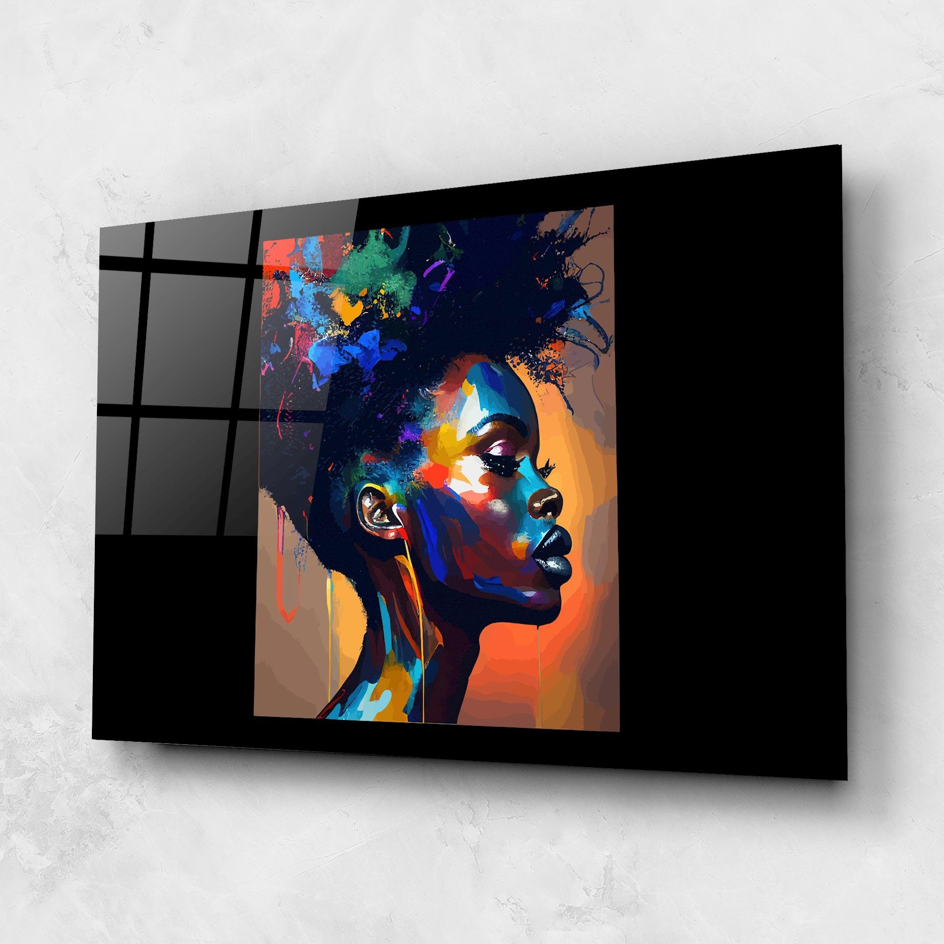 Üvegkép Woman Art Splash mockup 1