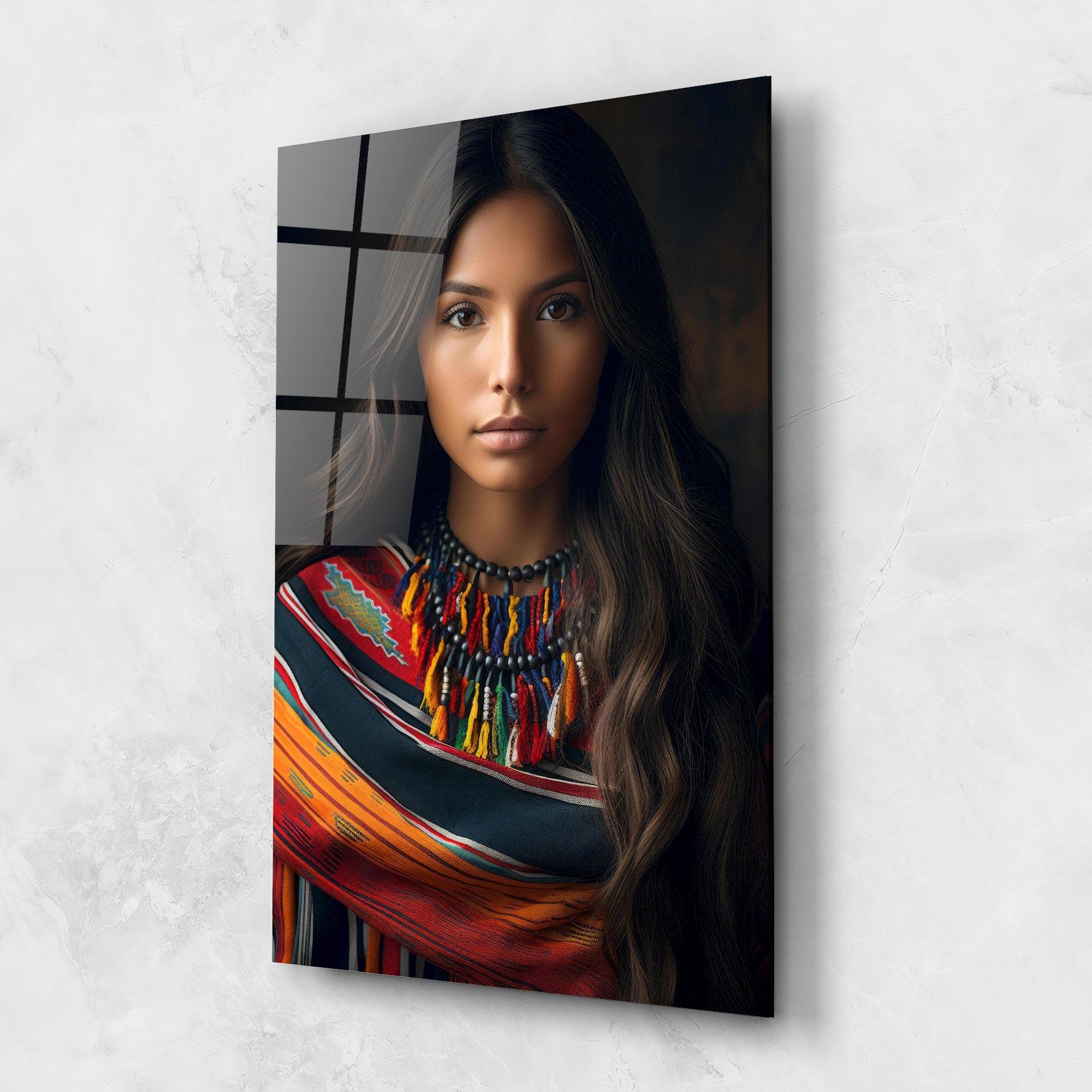 Üvegkép Colorful Scarf mockup 1