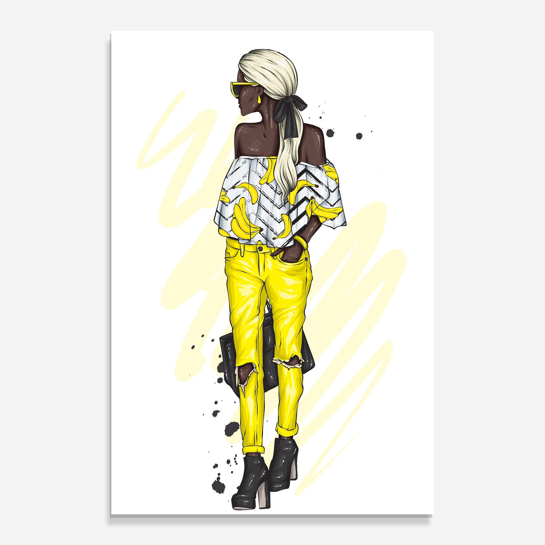 Üvegkép Banana Blouse mockup 0