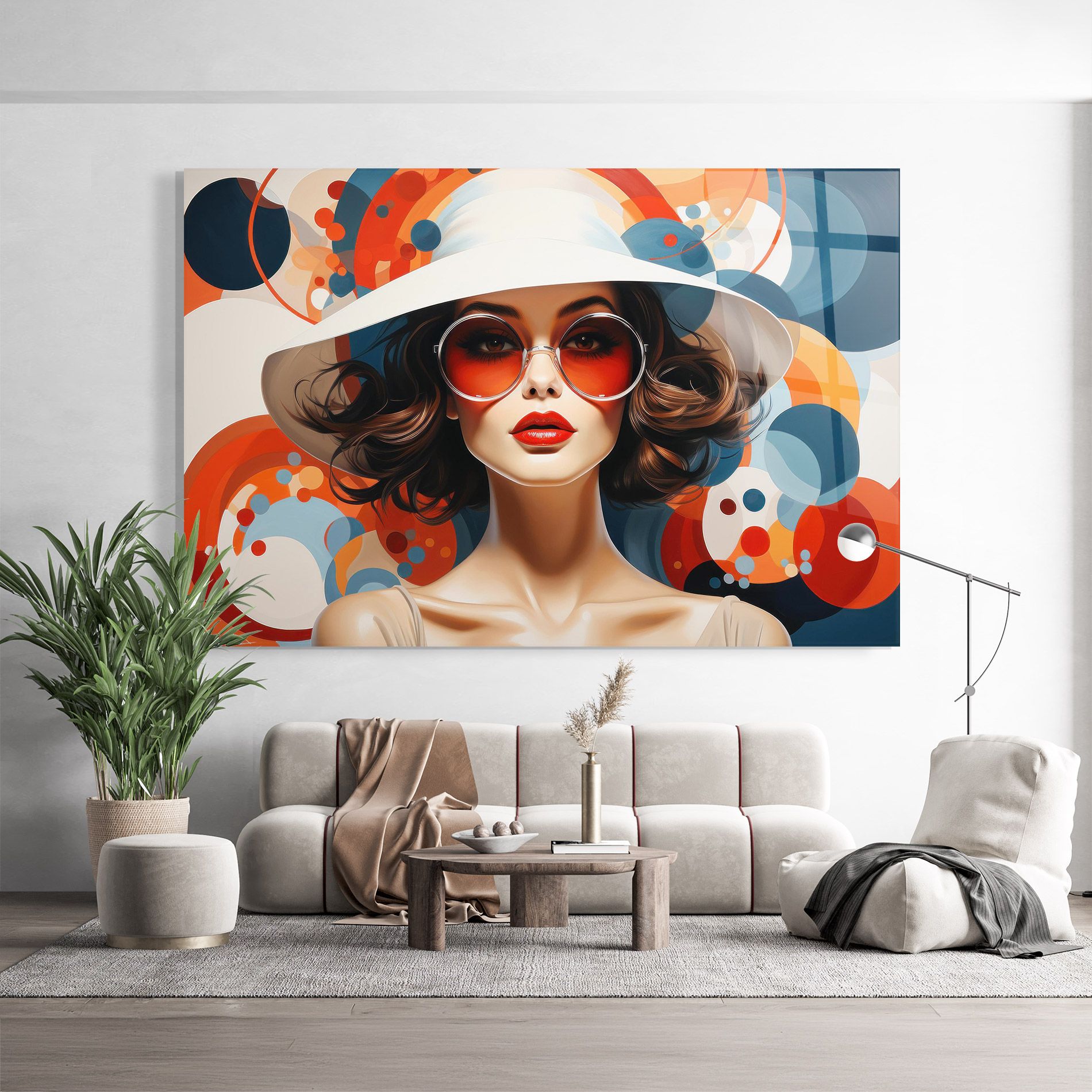 Big Glasses Woman mockup 9