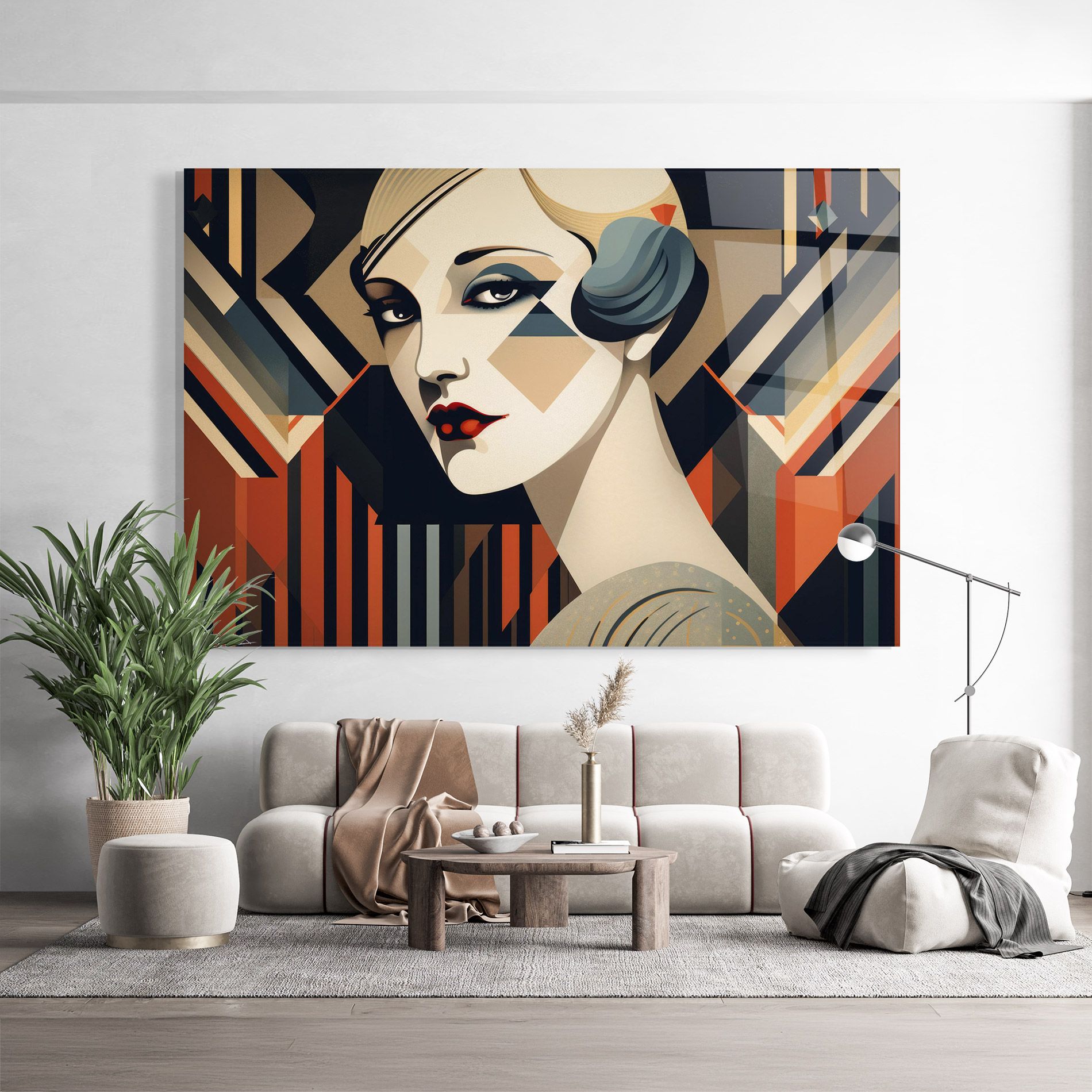 Elegant Portrait Woman mockup 9