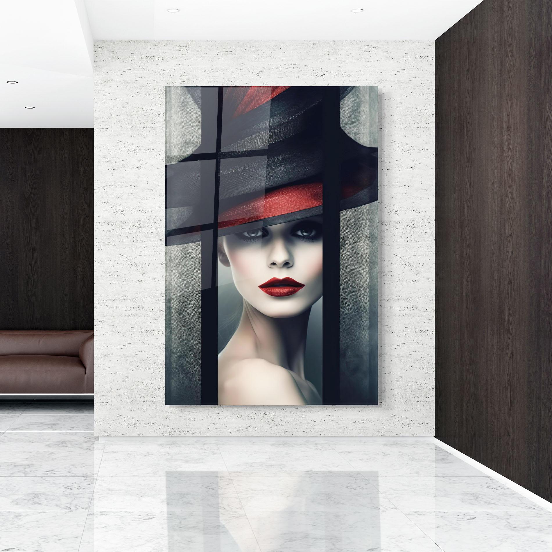 Üvegkép Big Red Black Hat mockup 9