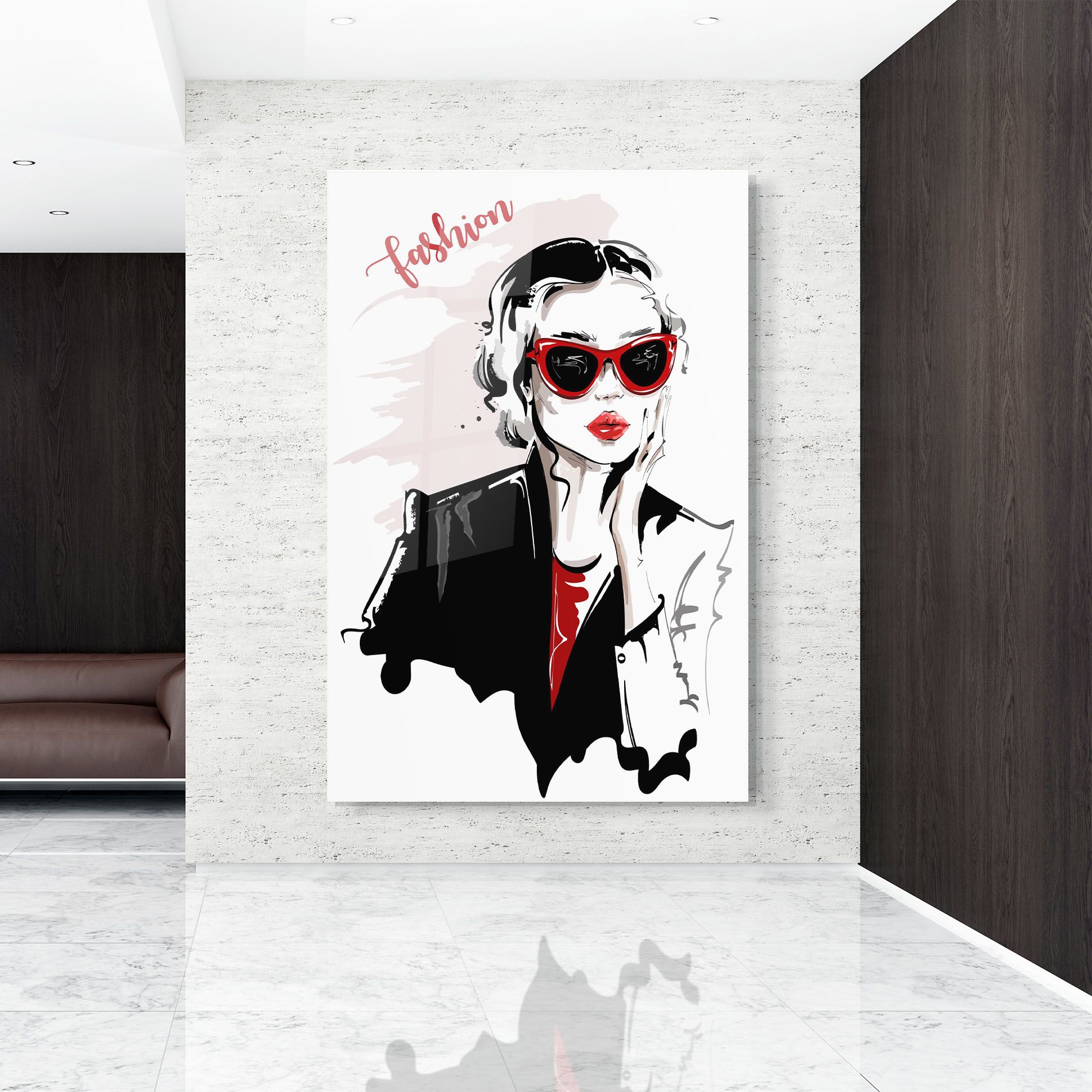 Fashion Red Glasses mockup 9