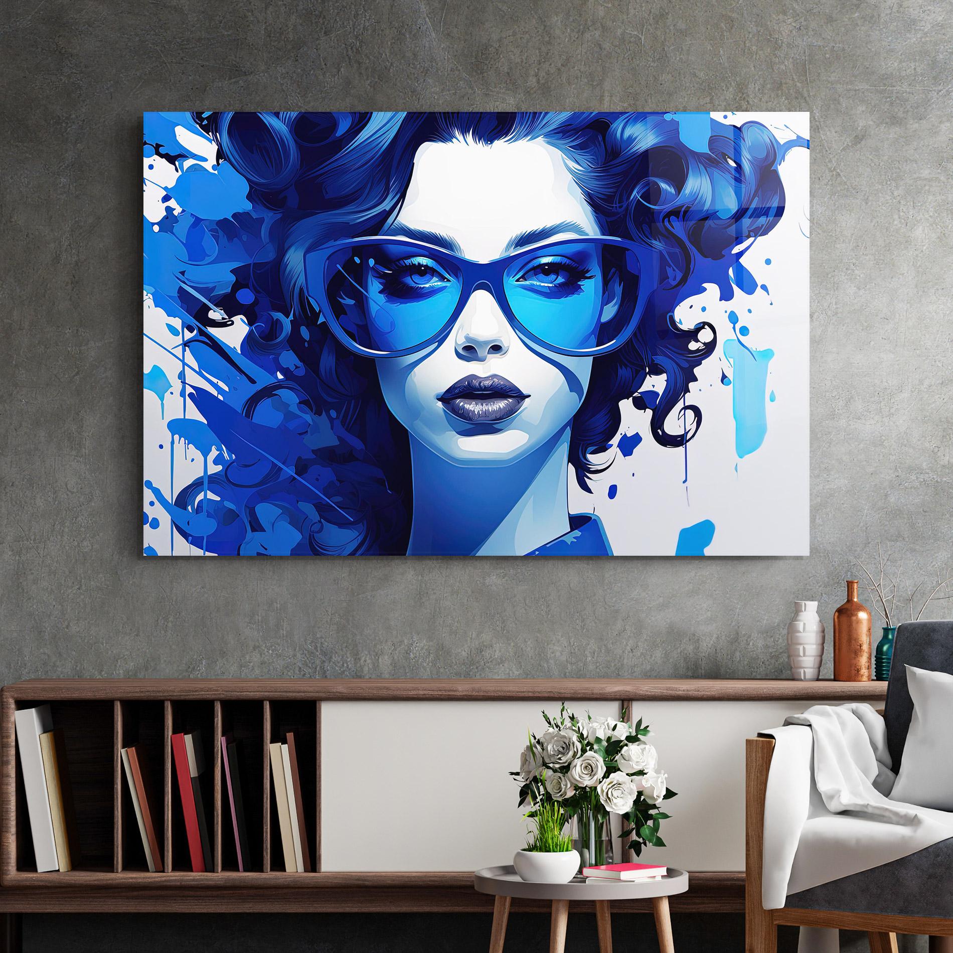 Üvegkép Big Blue Glasses mockup 2