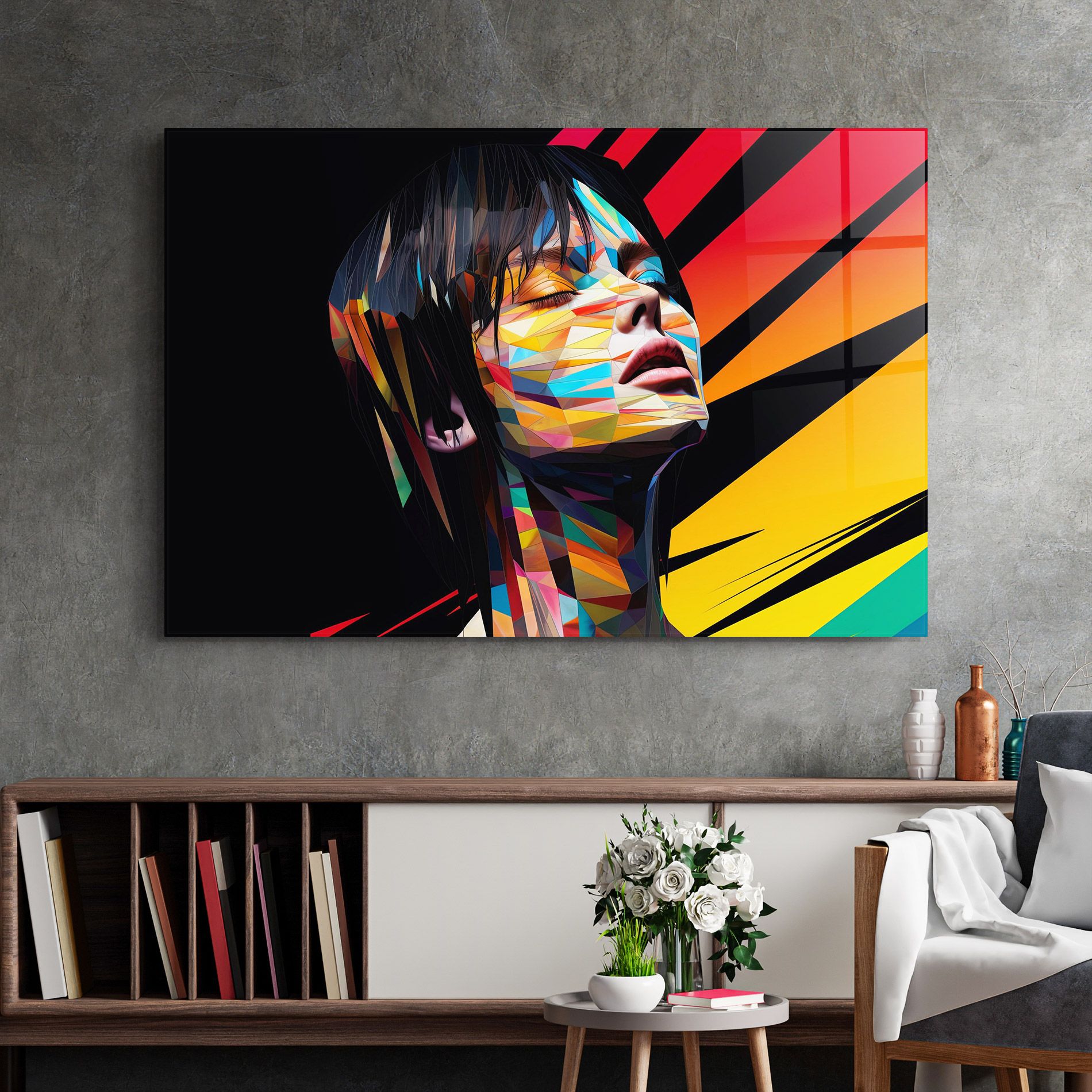 Glitchy Woman mockup 2