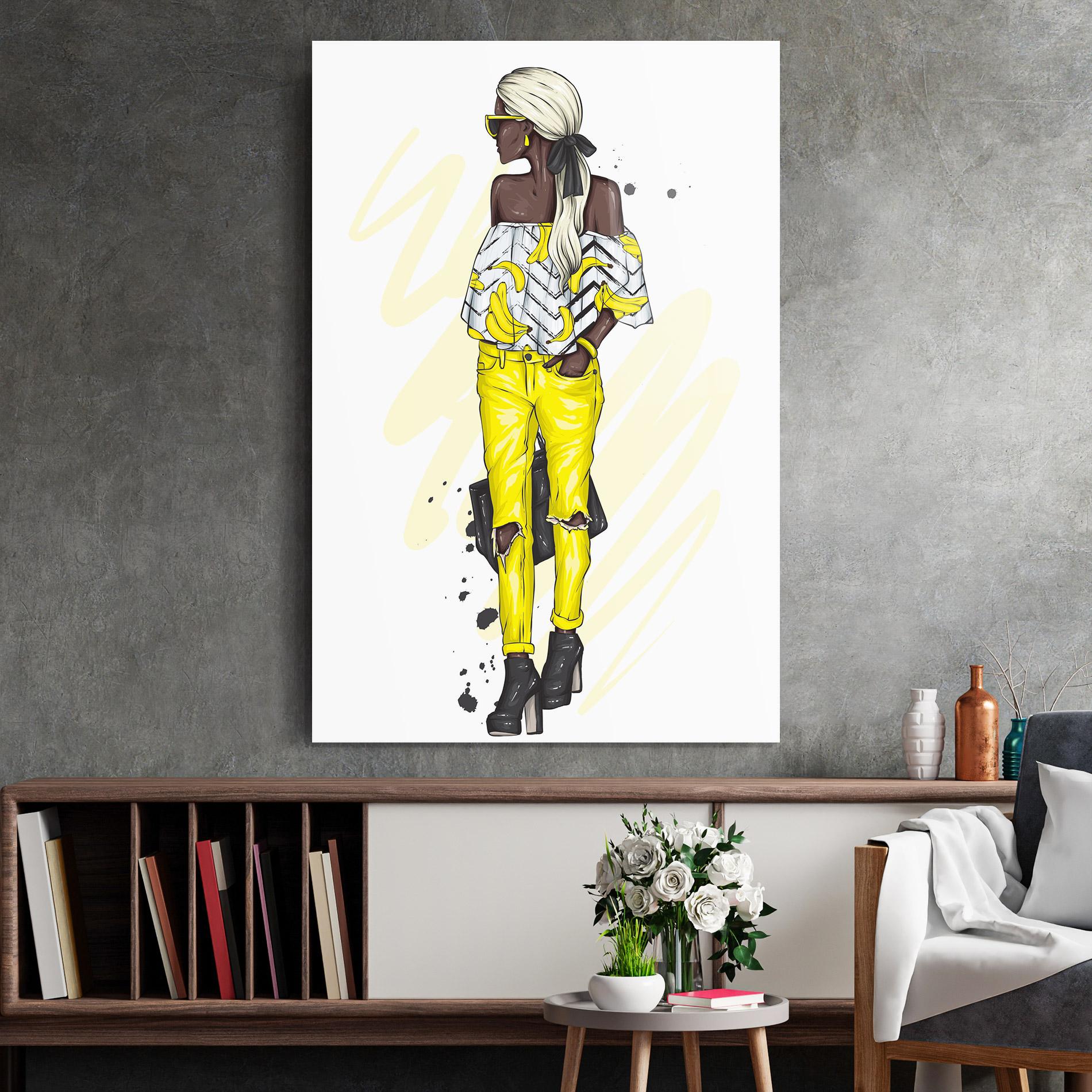 Üvegkép Banana Blouse mockup 2