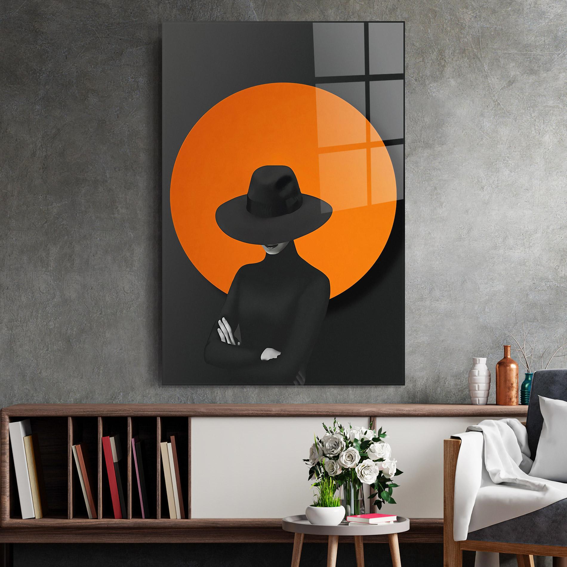 Üvegkép Black Fashion mockup 2