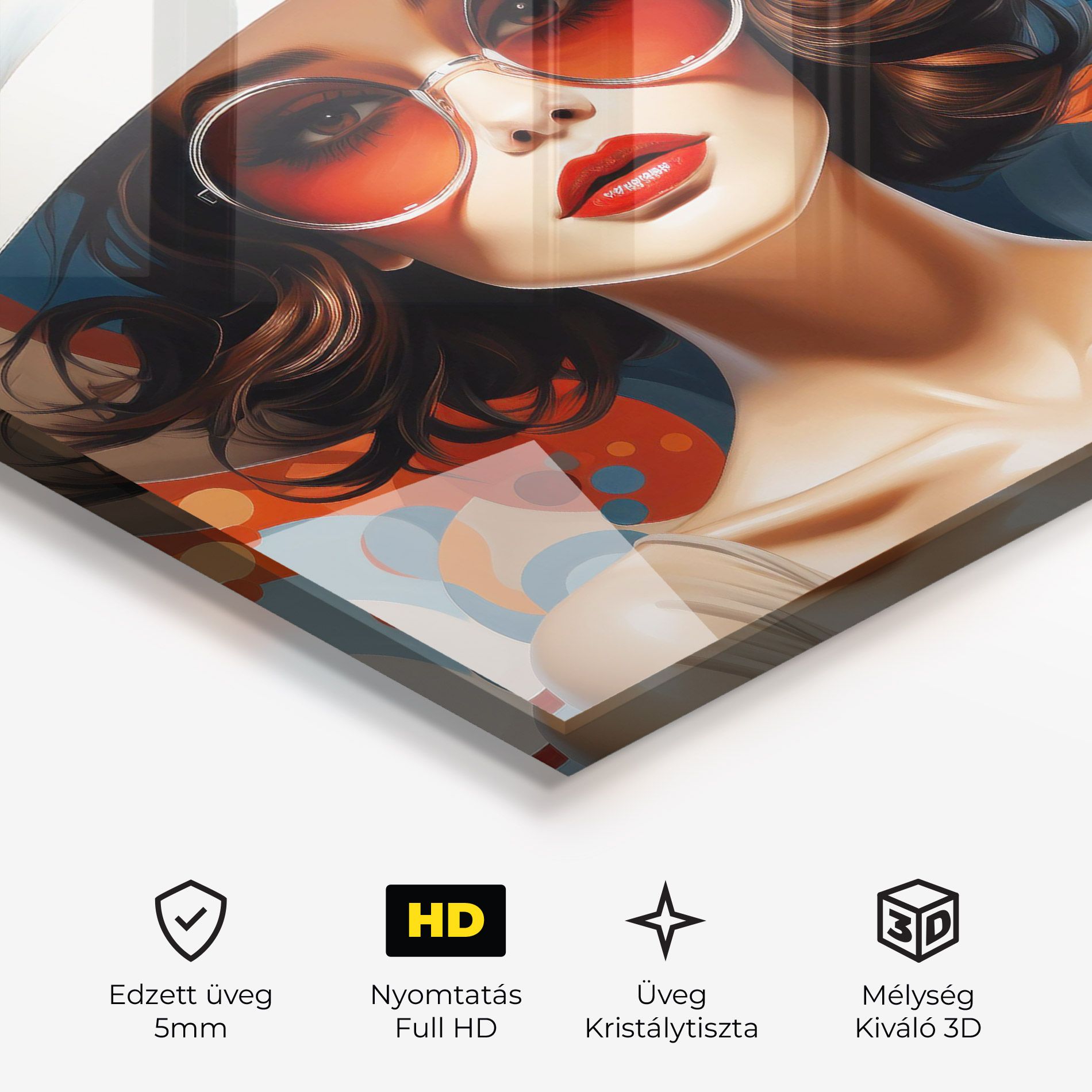 Big Glasses Woman mockup 3