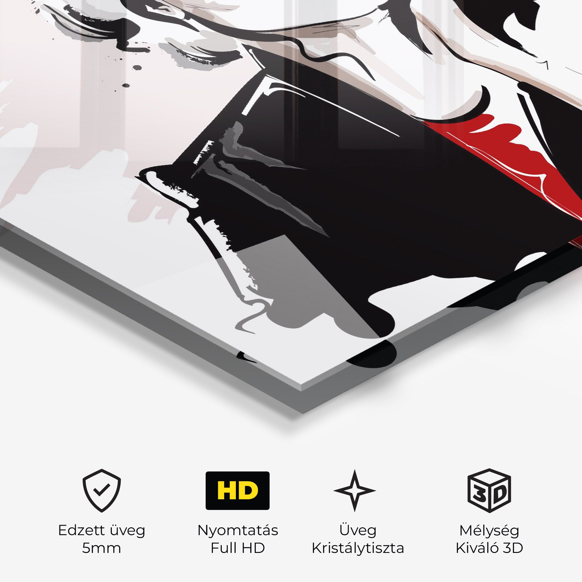 Fashion Red Glasses mockup 3