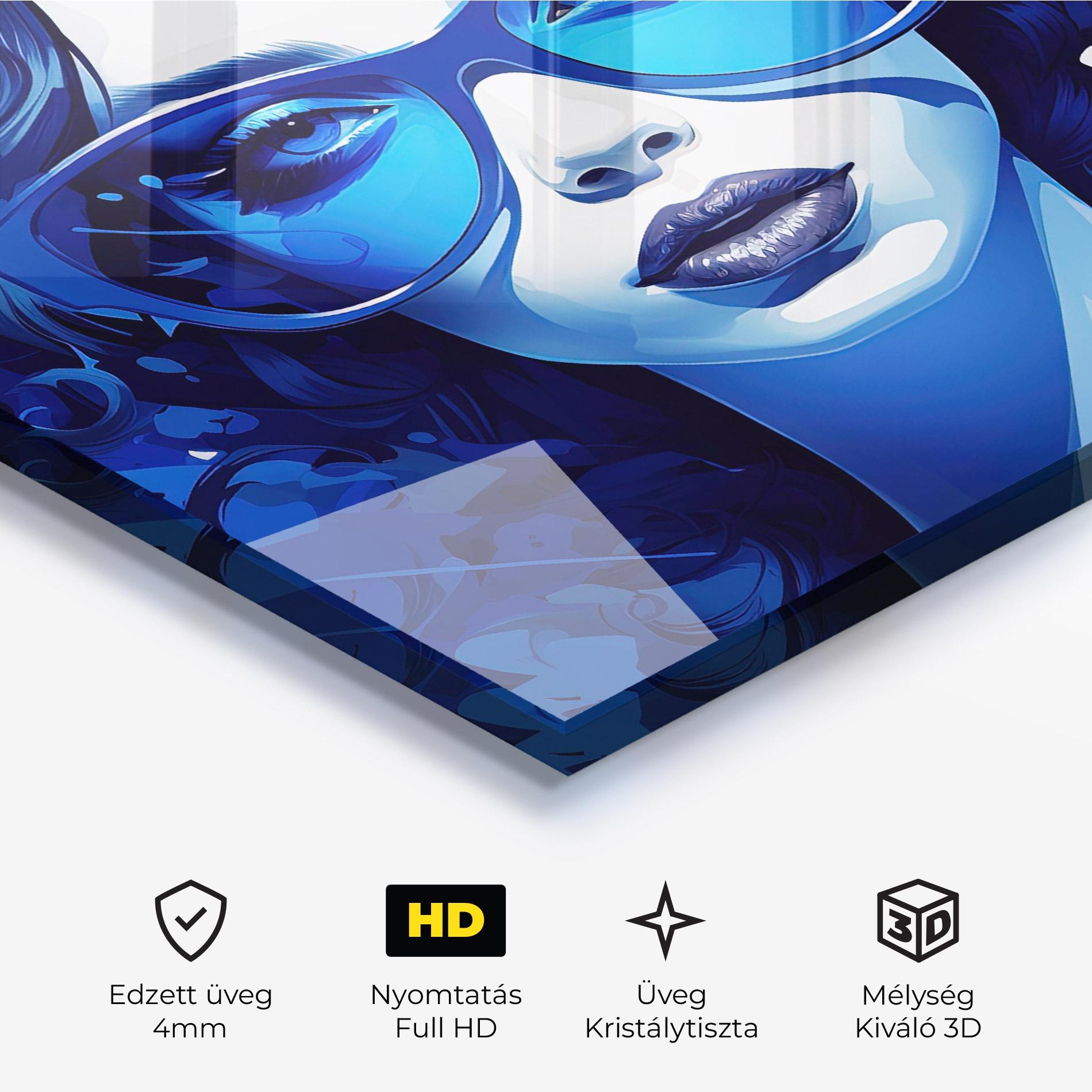 Üvegkép Big Blue Glasses mockup 3
