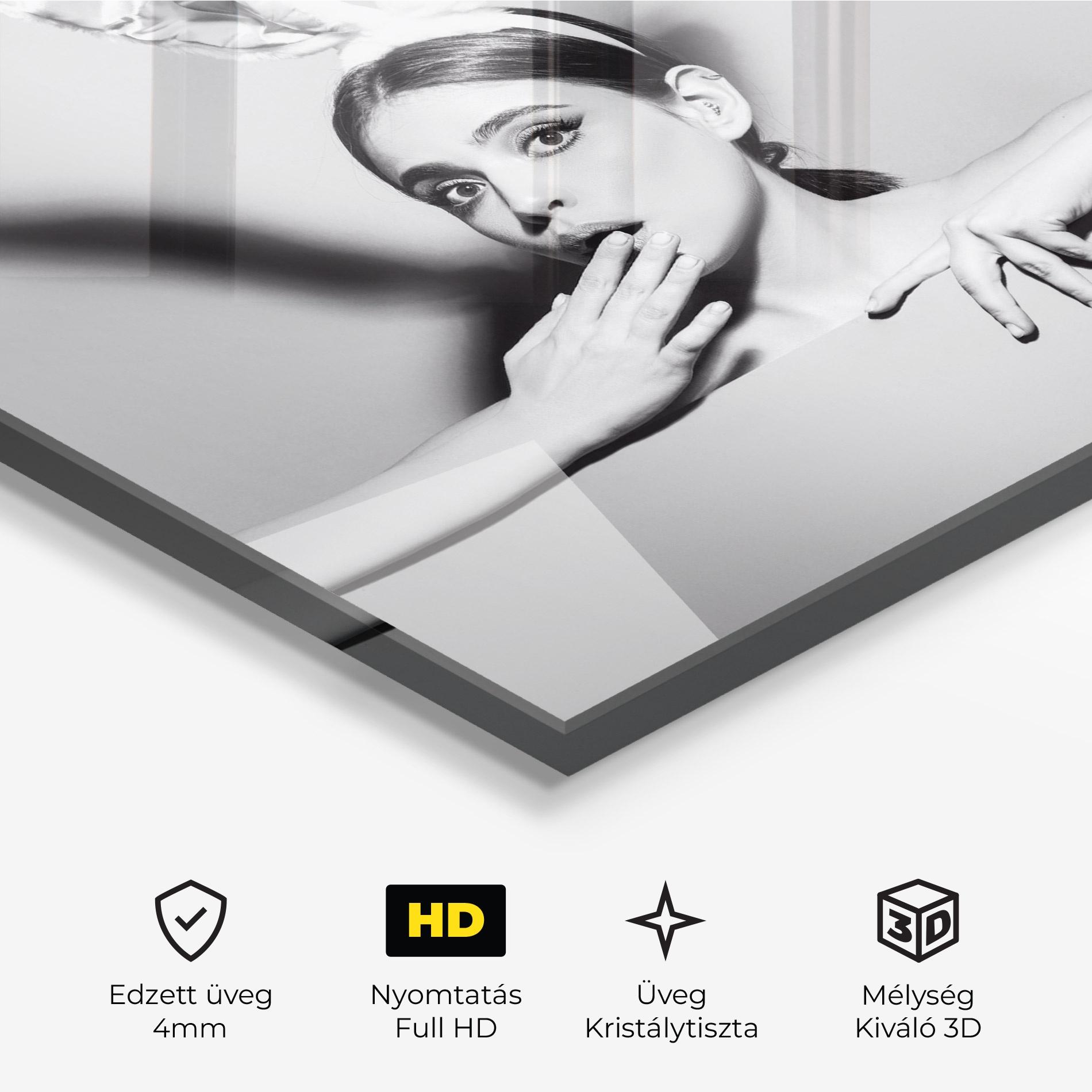 Üvegkép Bunny Ears Peeking mockup 3