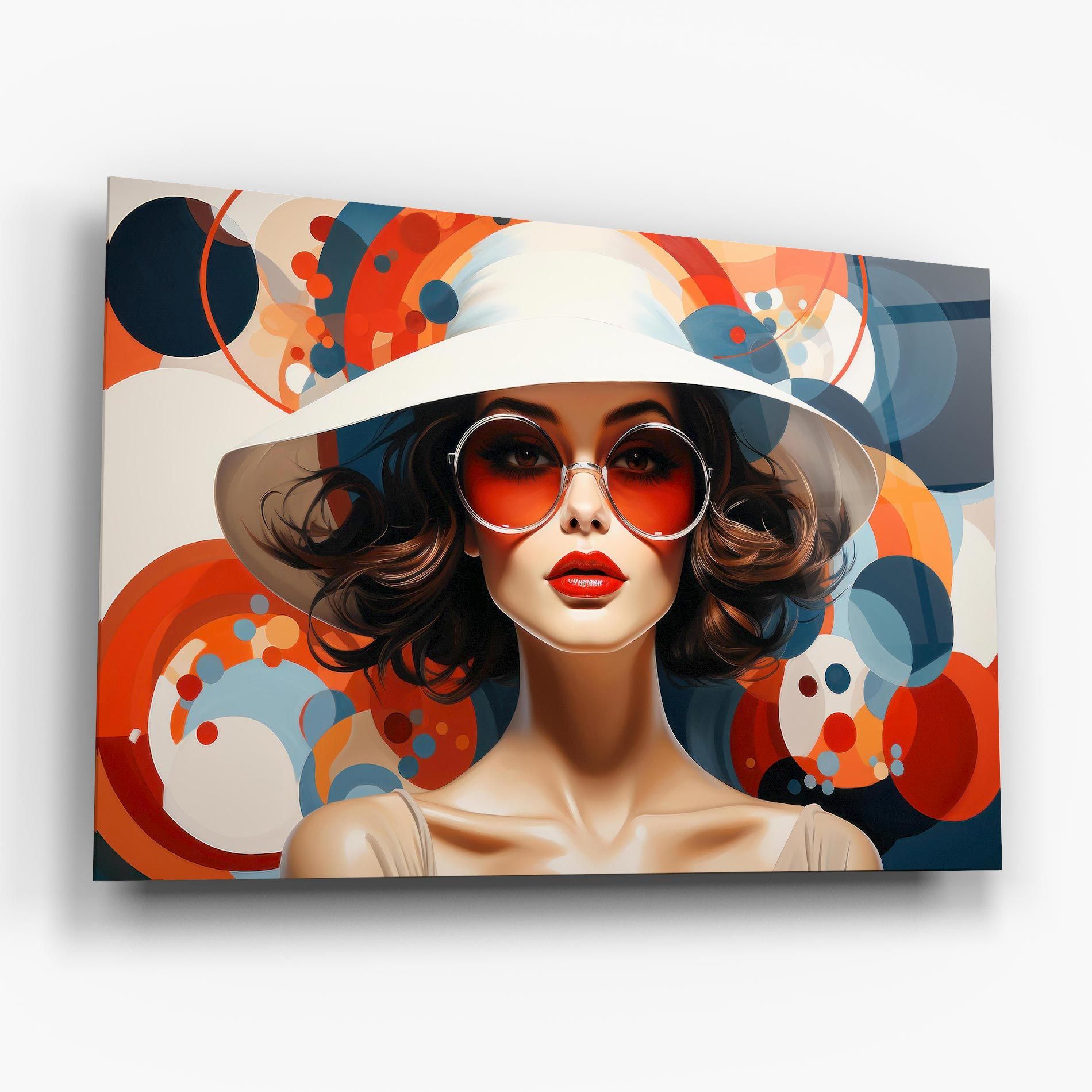 Big Glasses Woman mockup 6