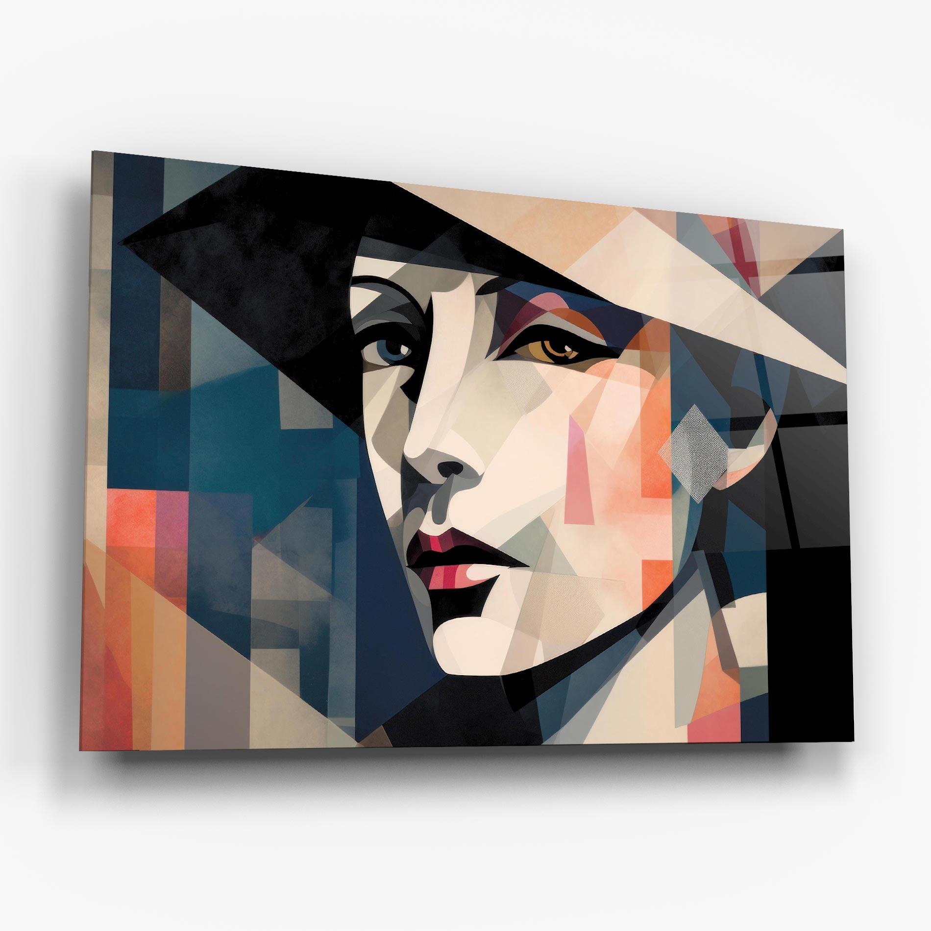 Üvegkép Chicago Portrait mockup 6