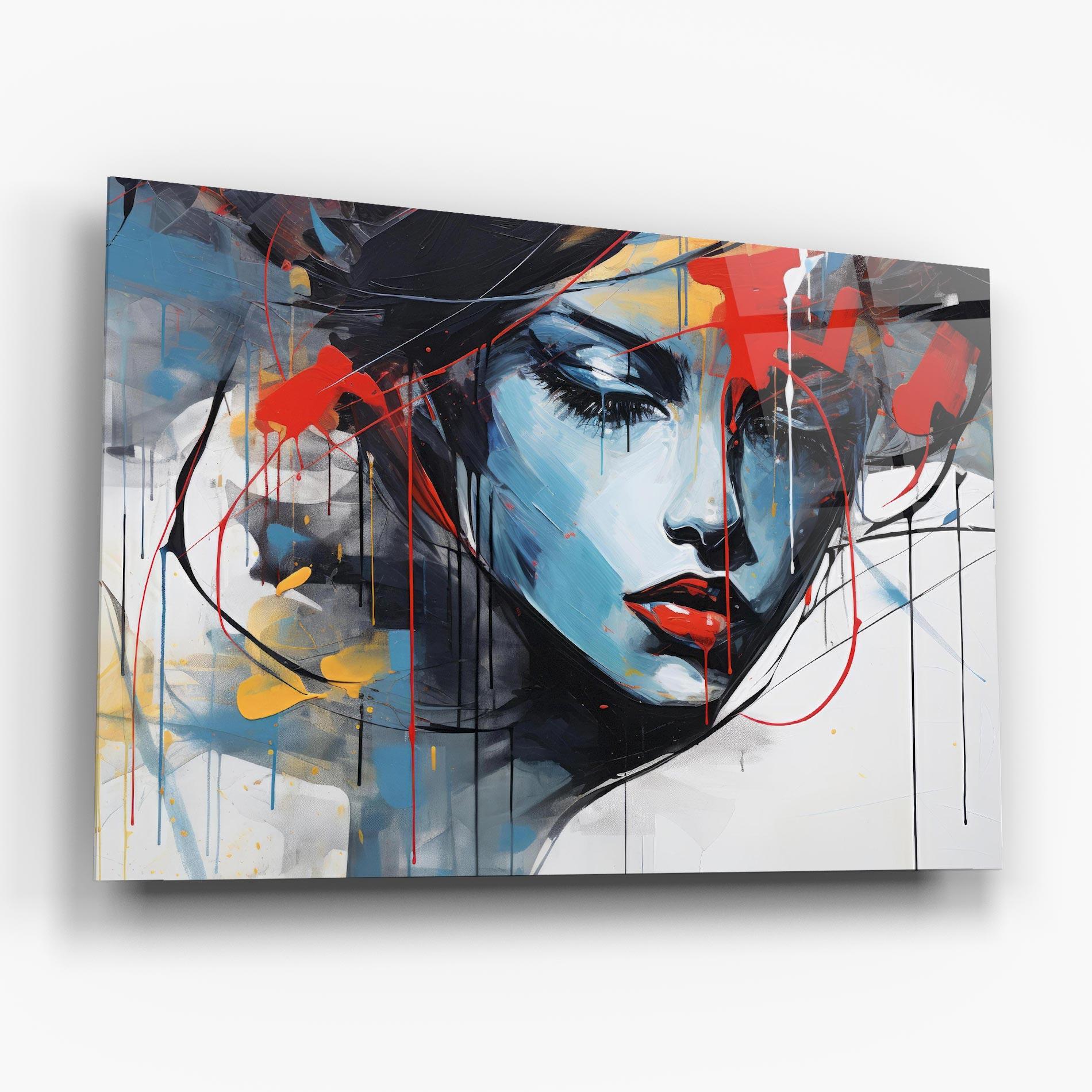 Üvegkép Edgy Woman mockup 6