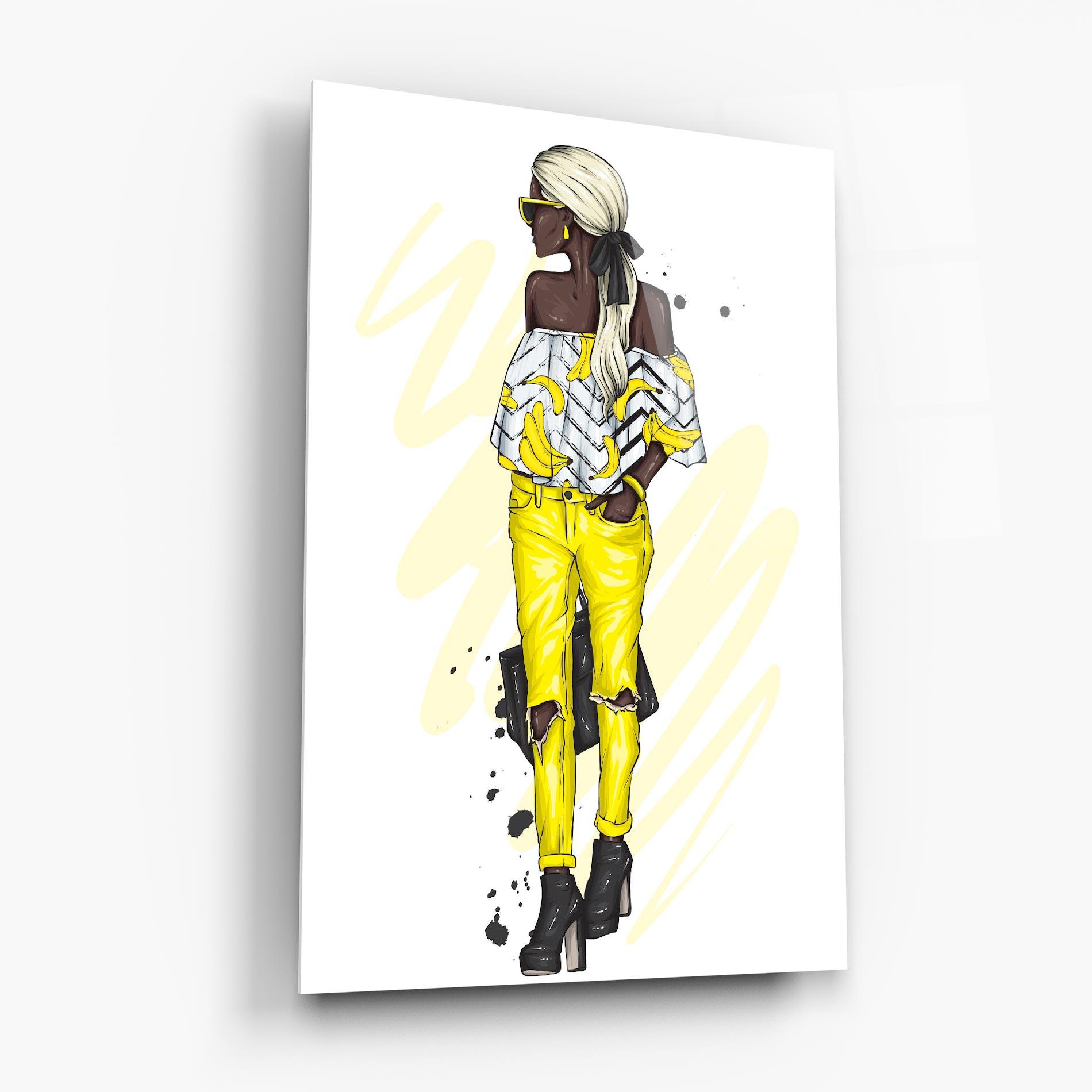 Üvegkép Banana Blouse mockup 6