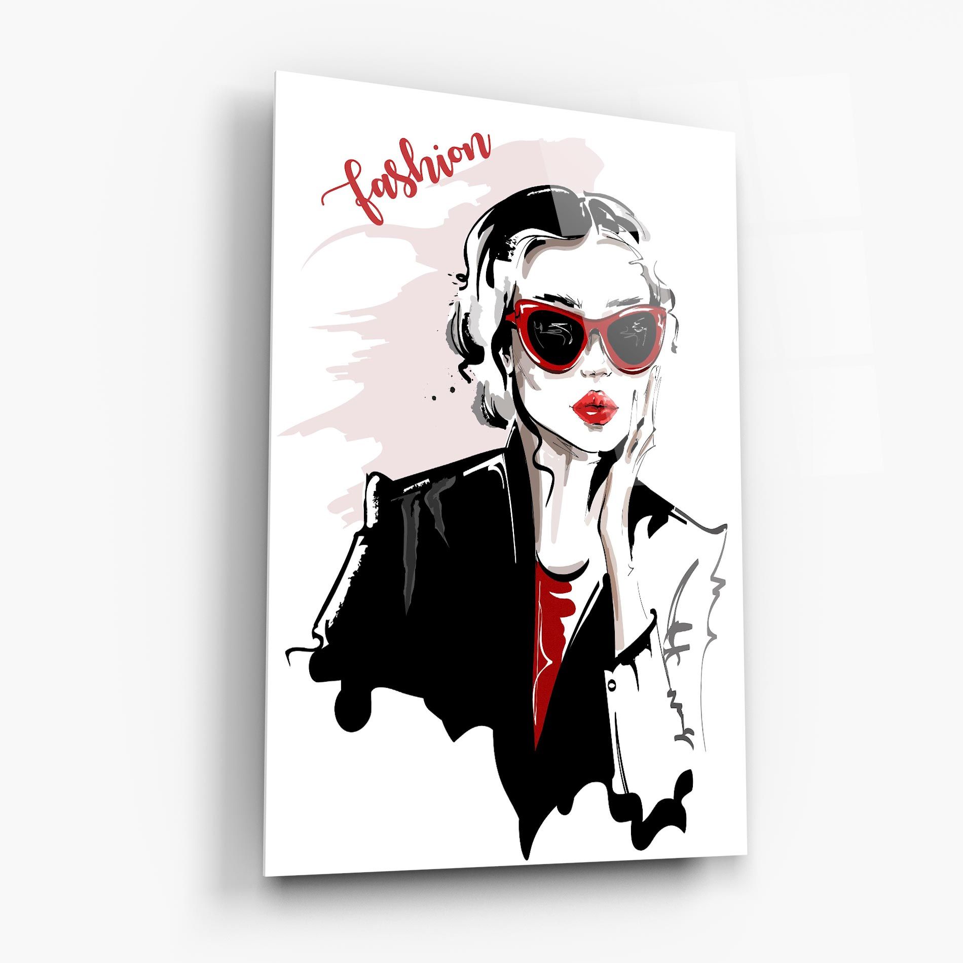 Fashion Red Glasses mockup 6
