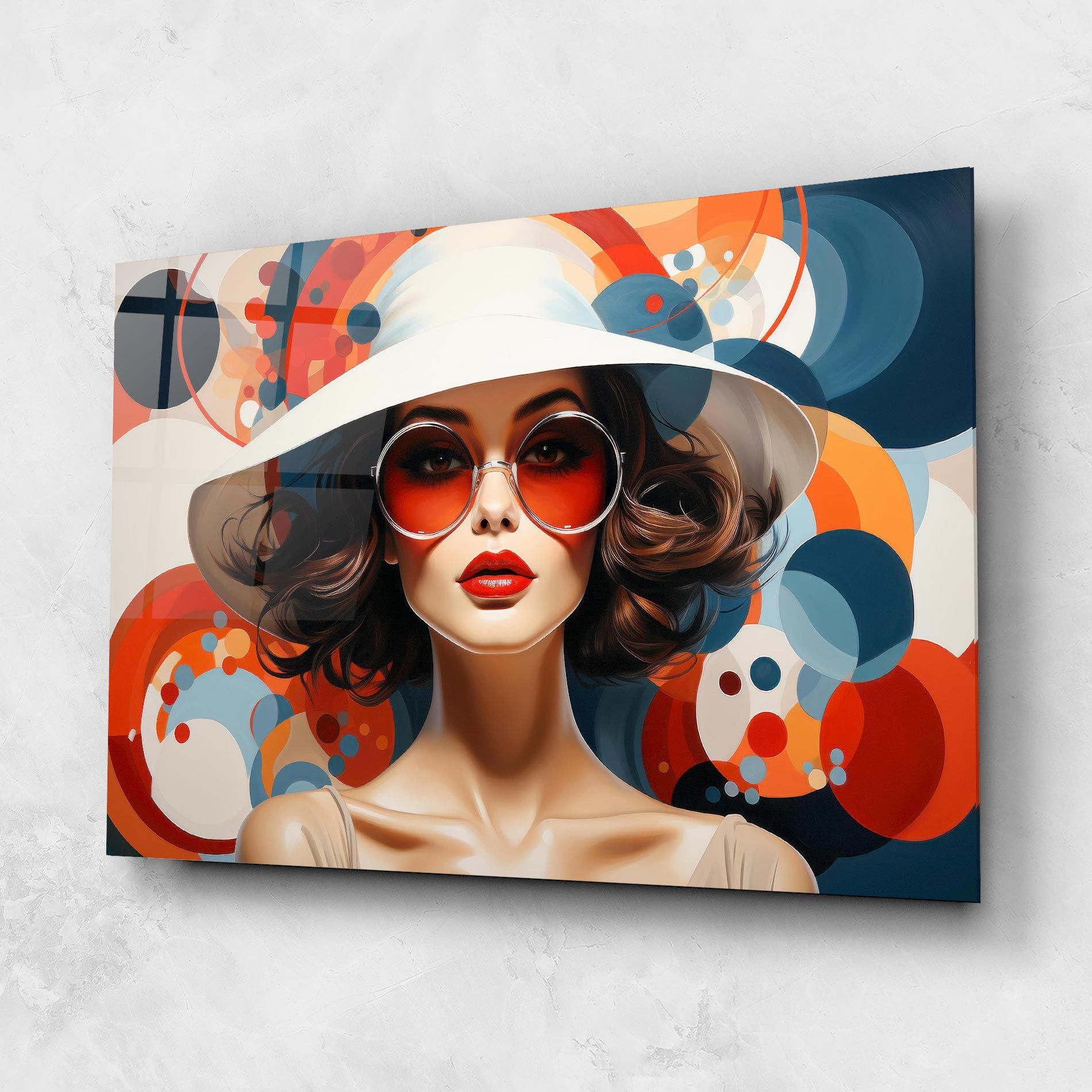 Big Glasses Woman mockup 1