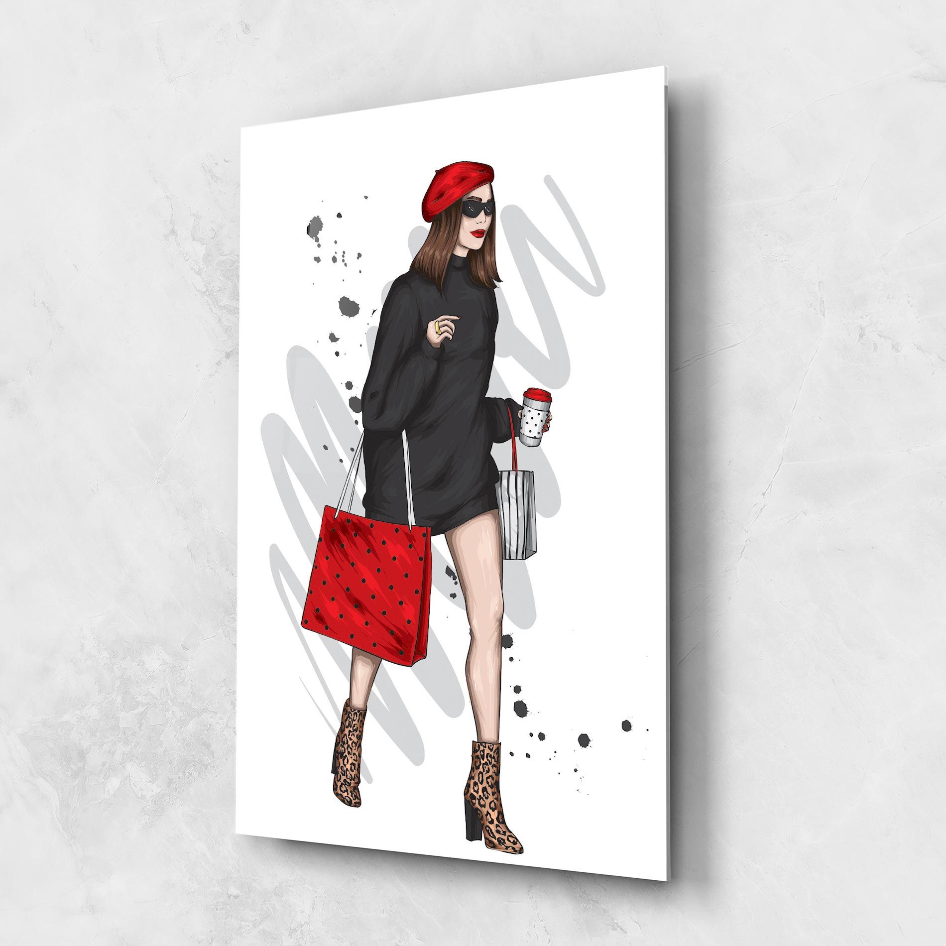 Black Red Outfit mockup 1