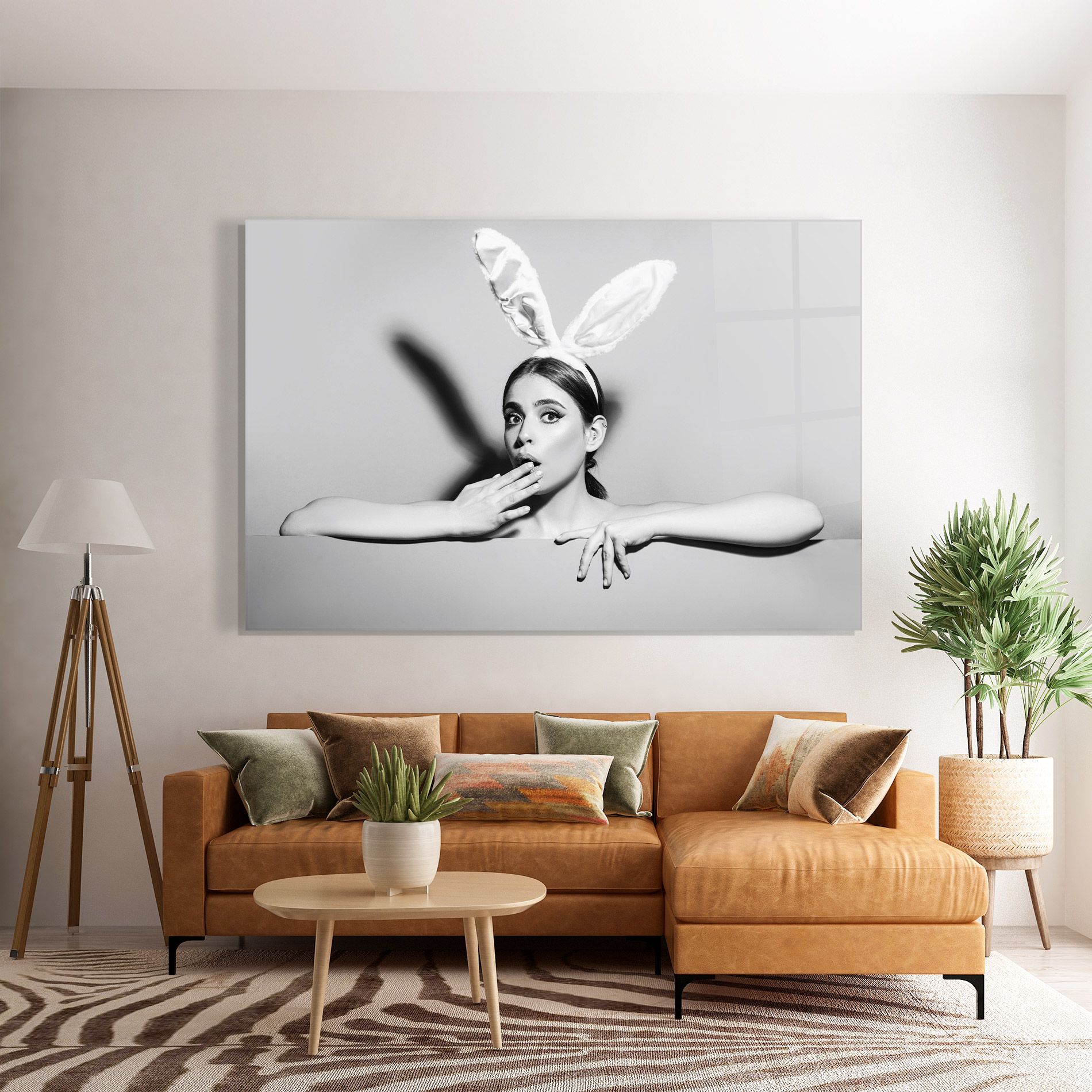 Bunny Ears Peeking mockup 7