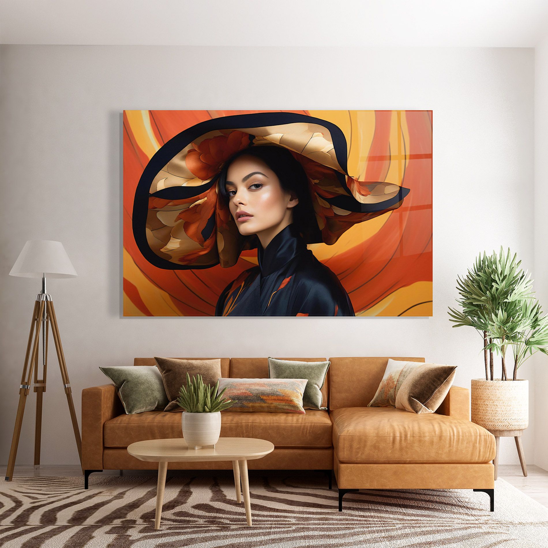 Elegant Hat Woman mockup 7