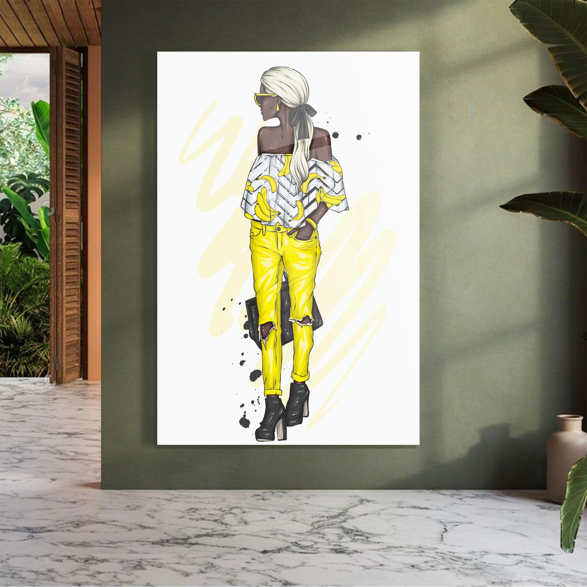 Üvegkép Banana Blouse mockup 7