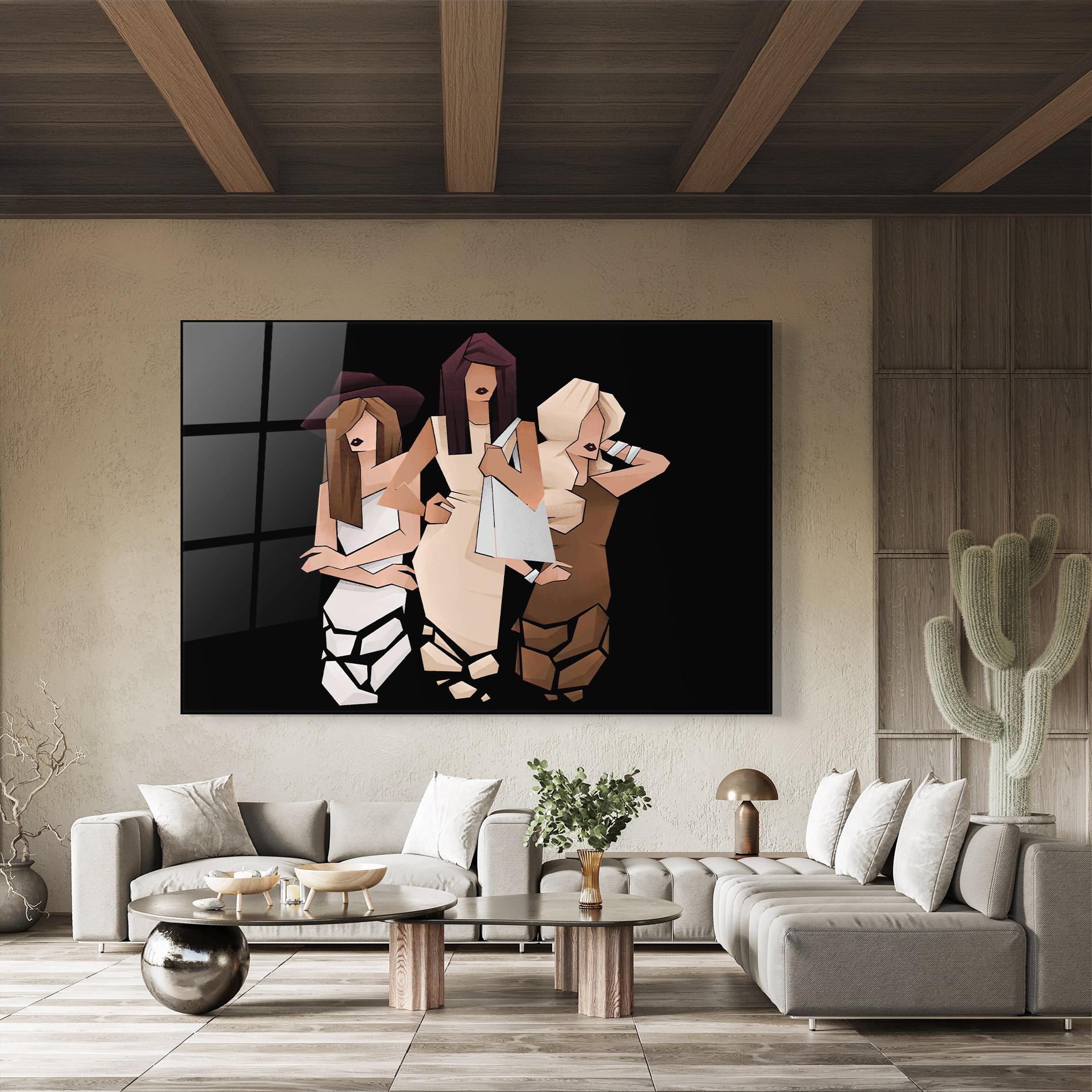 Üvegkép Best Friends mockup 8