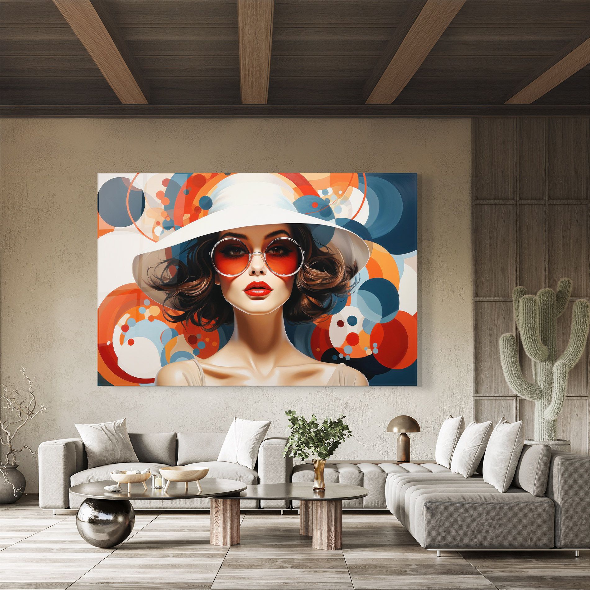 Big Glasses Woman mockup 8