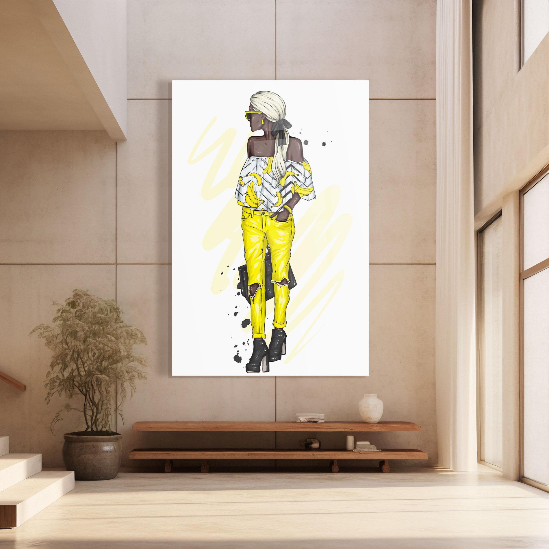 Üvegkép Banana Blouse mockup 8