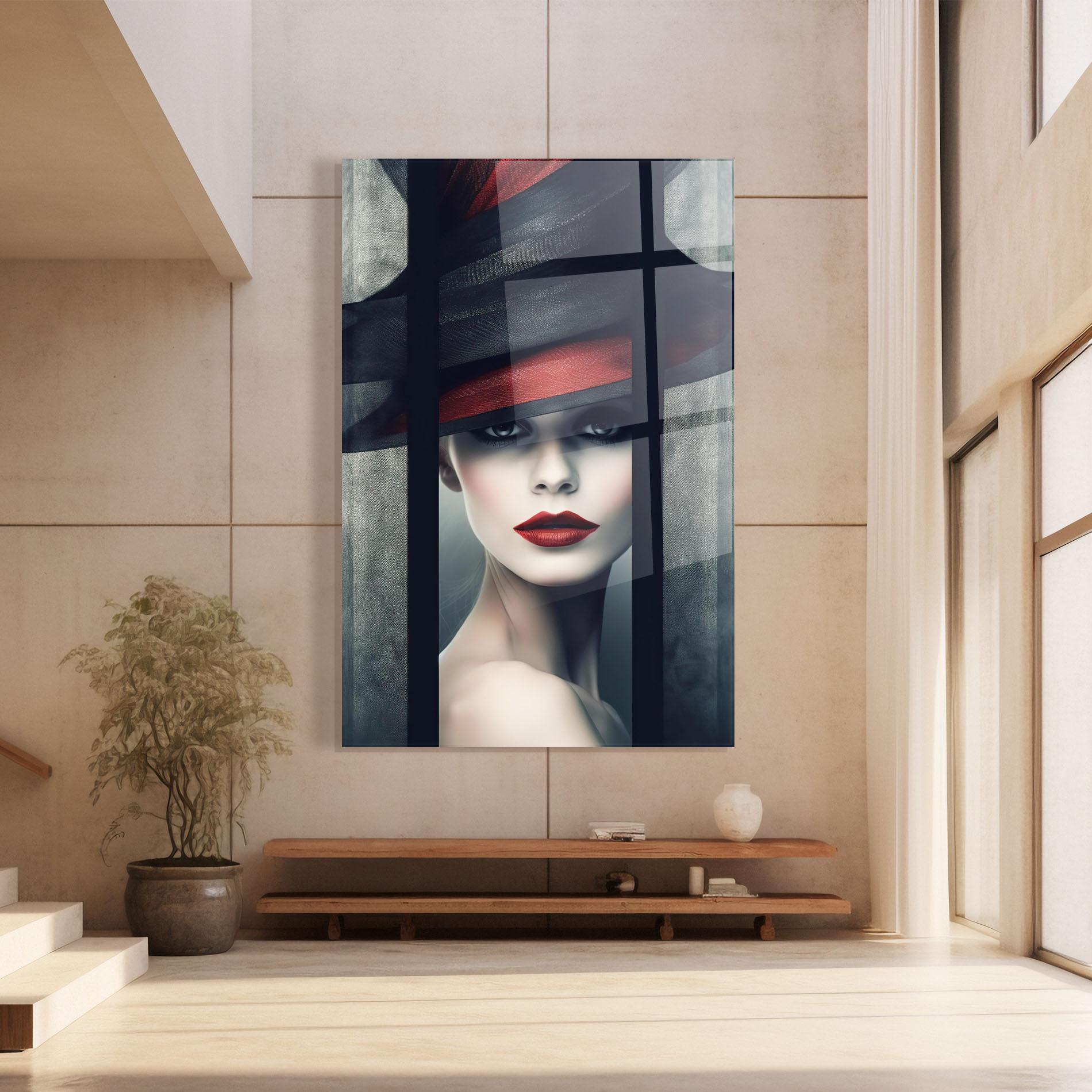 Üvegkép Big Red Black Hat mockup 8